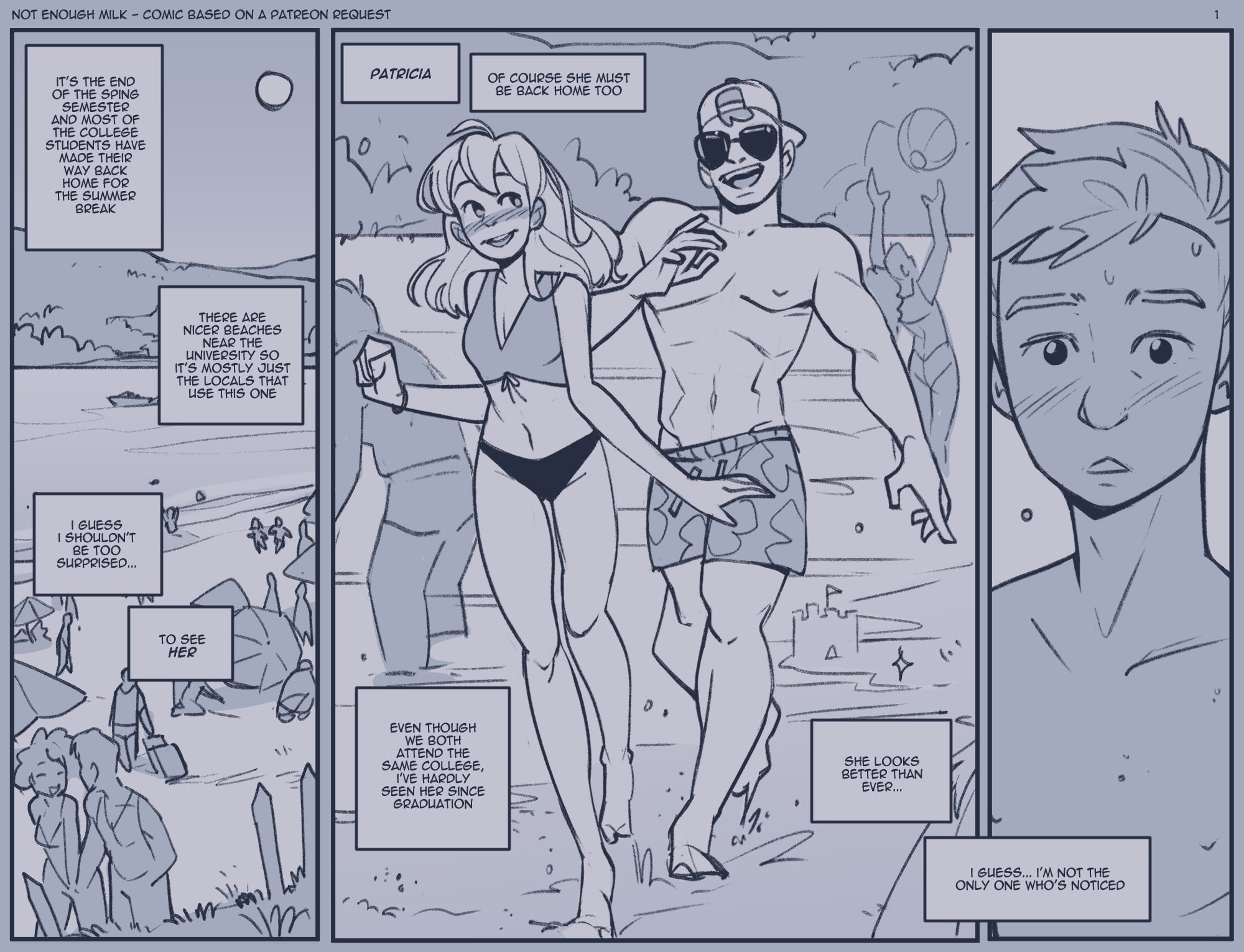 Beach Relief [NotEnoughMilk] 1 . Beach Relief - Chapter 1 [NotEnoughMilk] – page 1