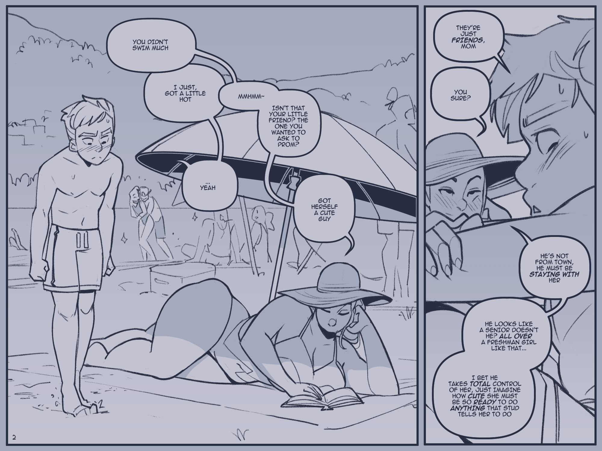 Beach Relief [NotEnoughMilk] 1 . Beach Relief - Chapter 1 [NotEnoughMilk] – page 2