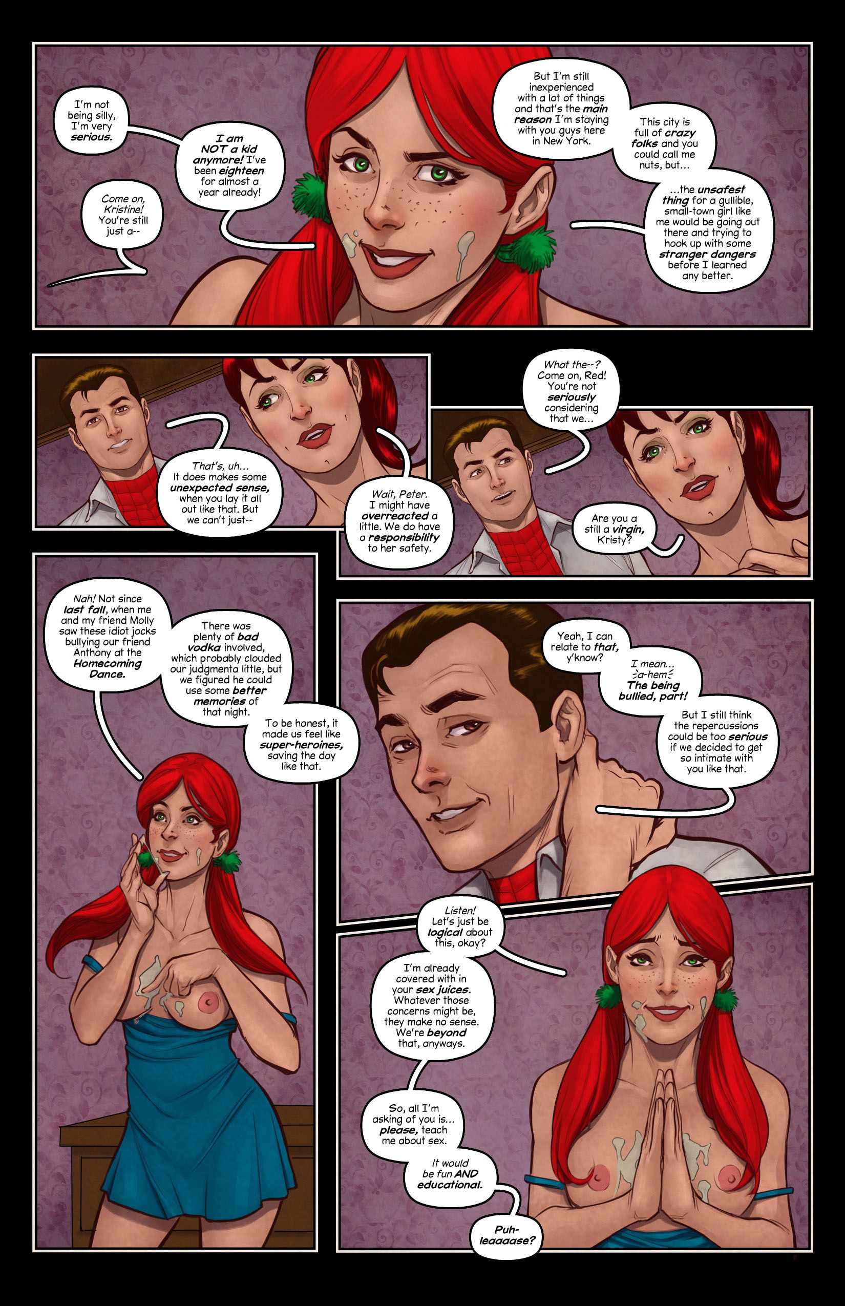 Wet Times With The Parkers (Spider-Man) [Tracy Scops] 1 . Wet Times With The Parkers - Chapter 1 (Spider-Man) [Tracy Scops] – page 6