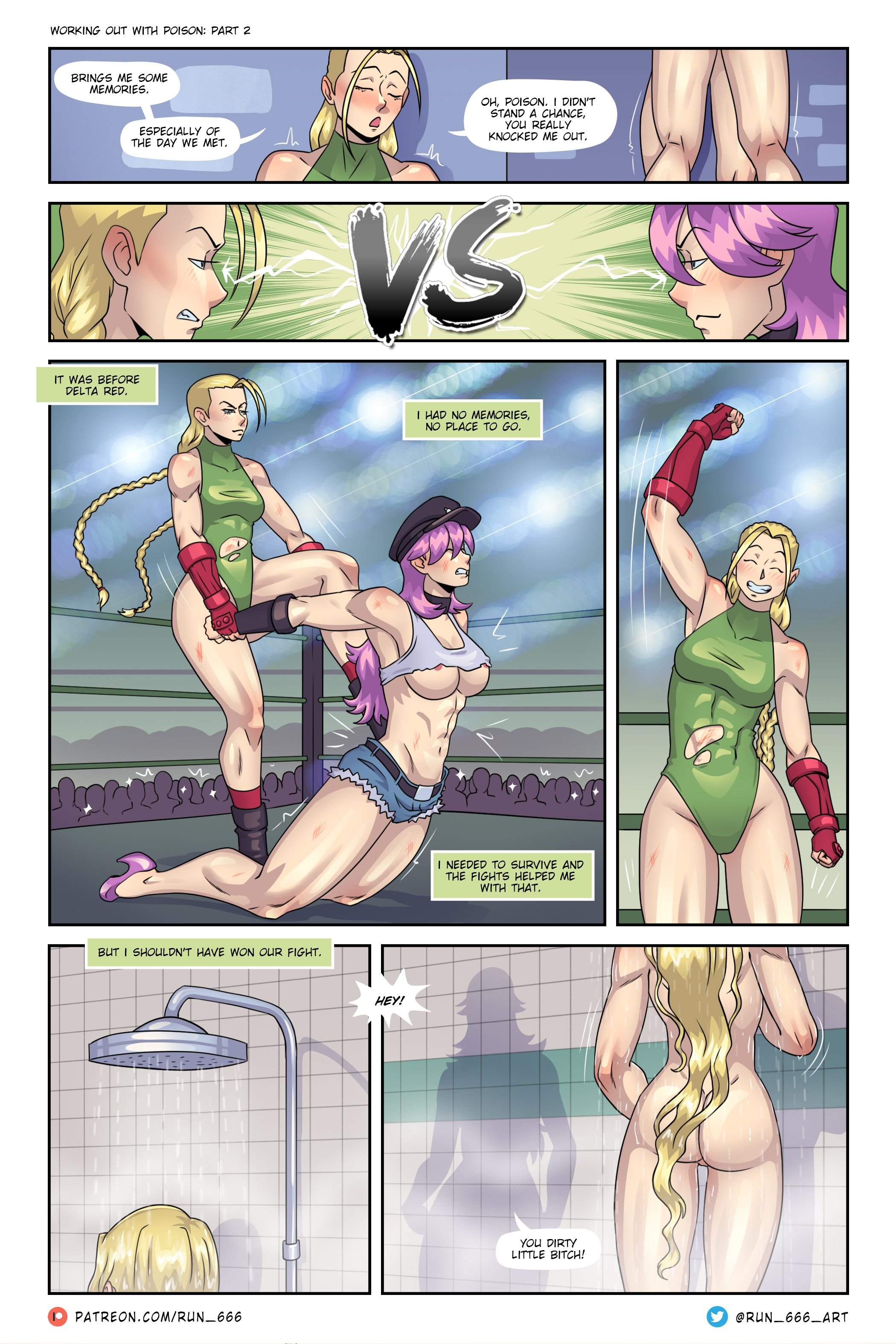 Working Out with Poison (Street Fighter) [Run 666] 1-2 . Working Out with Poison - Yuri - Chapter 1-2 (Street Fighter) [Run 666] – page 16