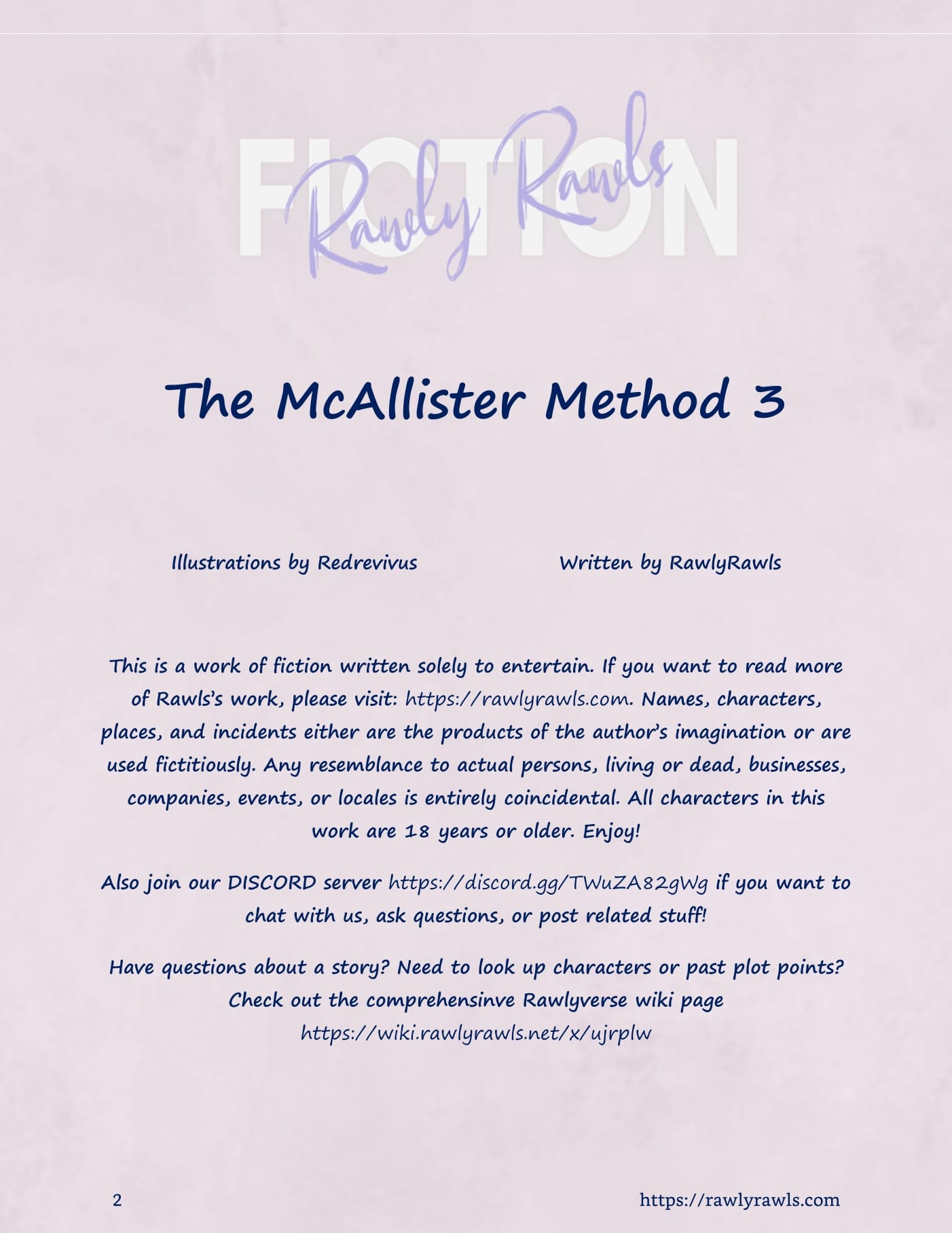 The McAllister Method [Redoxa , RawlyRawls] 3 . The McAllister Method - Chapter 3 [Redoxa , RawlyRawls] – page 2