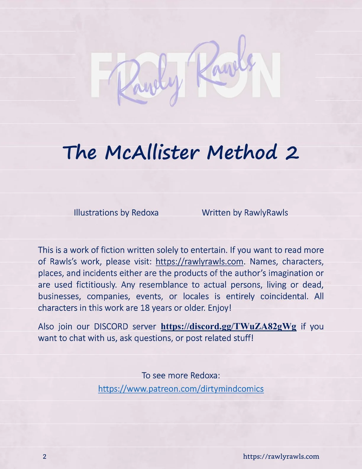 The McAllister Method [Redoxa , RawlyRawls] 0.2 . The McAllister Method - Chapter 2 [Redoxa , RawlyRawls] – page 2