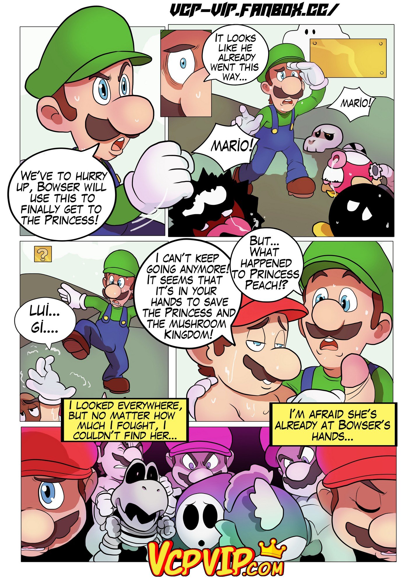 Fucker Mario Bro (Mario Series) [Gansoman] 1 . Fucker Mario Bro - Chapter 1 (Mario Series) [Gansoman] – page 6