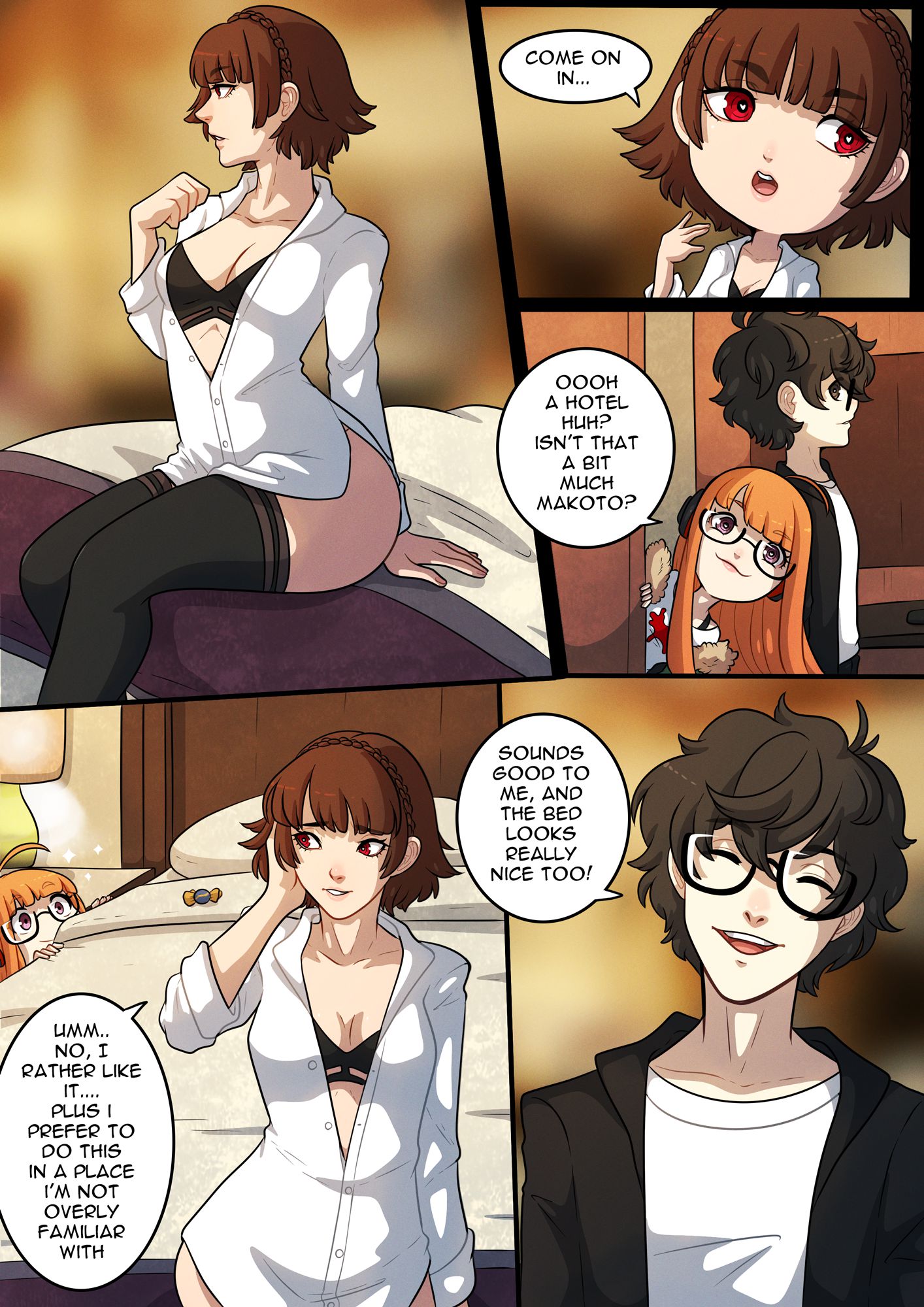 Love Navi (Persona) [Kinkymation] 2 . Love Navi - Makoto - Chapter 2 (Persona) [Kinkymation] – page 5