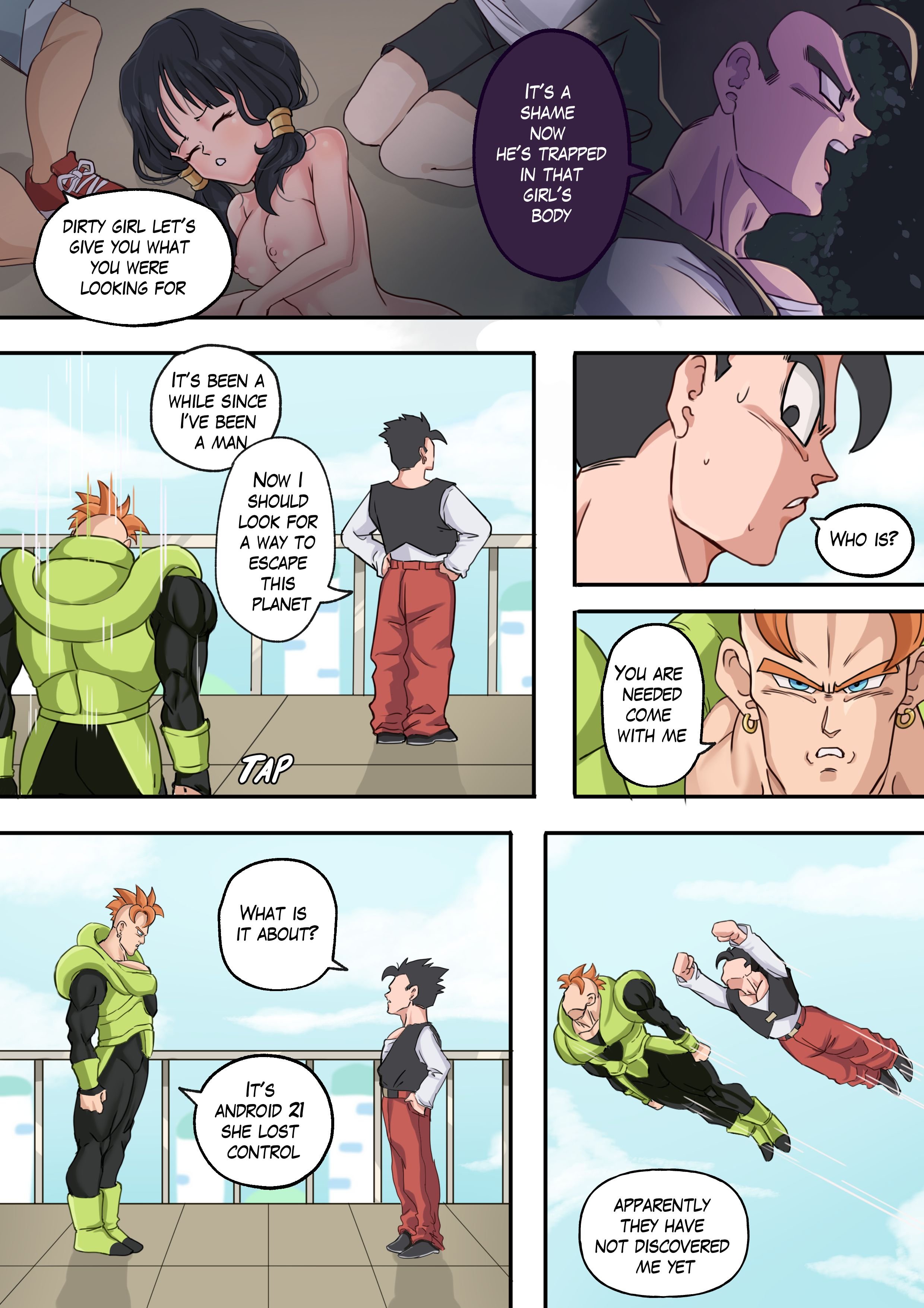 Body Change! (Dragon Ball) [TSFSingularity] 3 . Body Change! - Chapter 3 (Dragon Ball) [TSFSingularity] – page 4