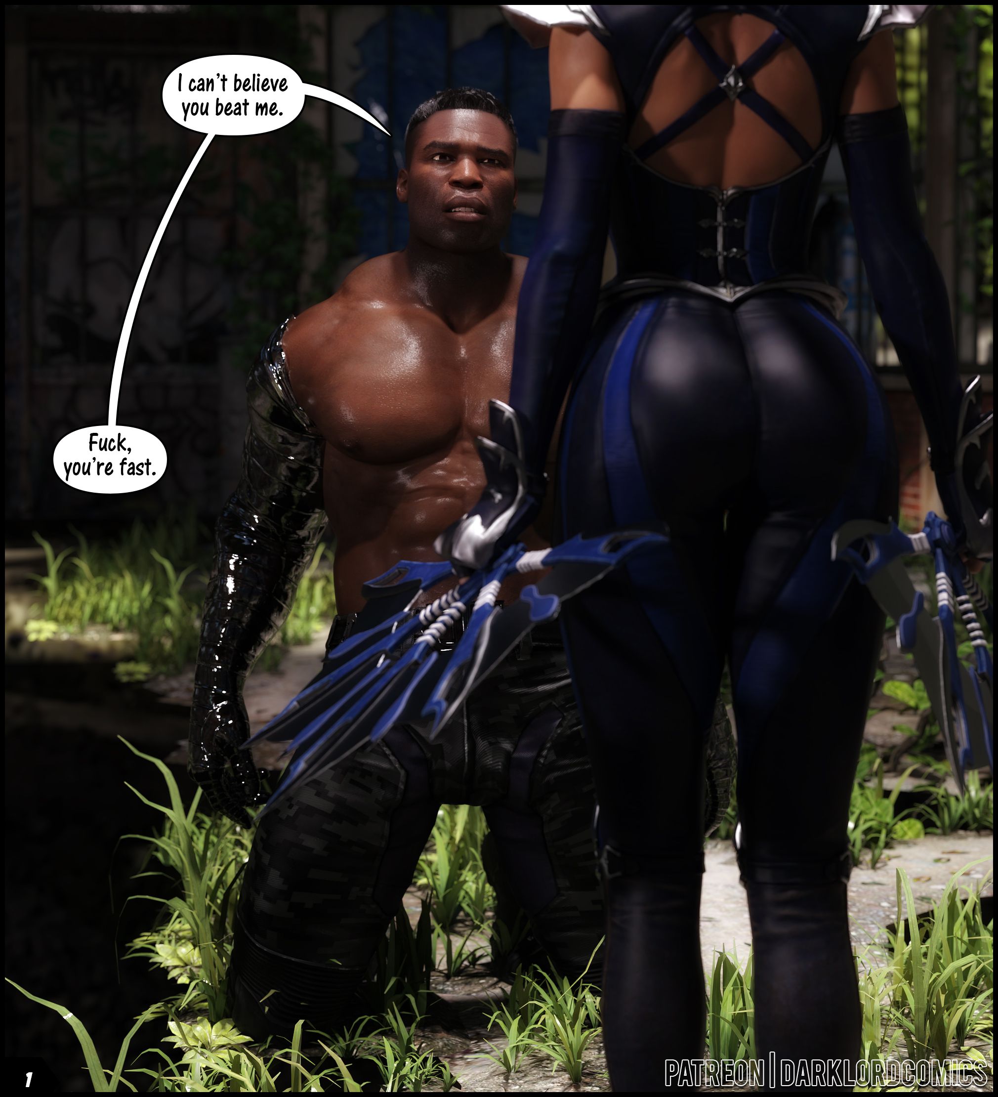 Kitana VS Jax (Mortal Kombat) [Darklord] 1 . Kitana VS Jax - Chapter 1 (Mortal Kombat) [Darklord] – page 1