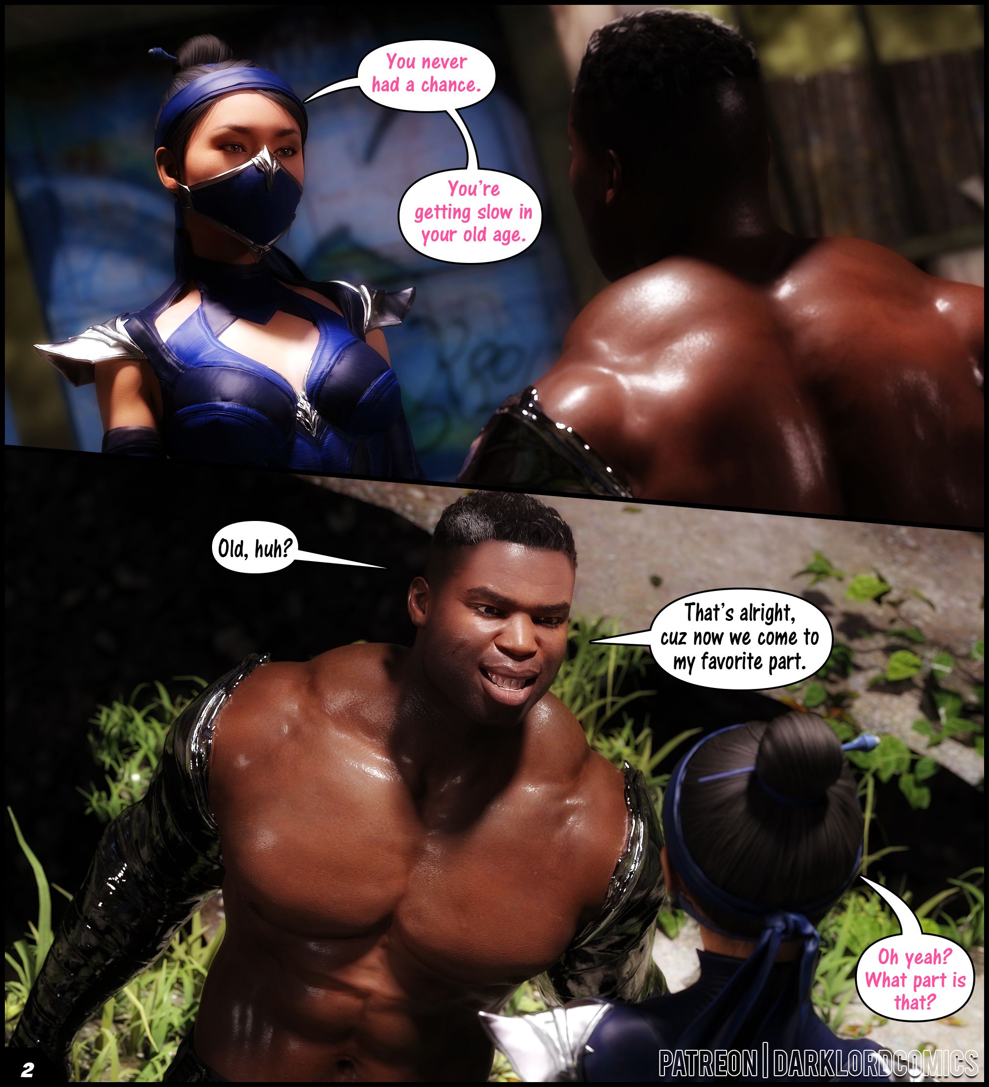 Kitana VS Jax (Mortal Kombat) [Darklord] 1 . Kitana VS Jax - Chapter 1 (Mortal Kombat) [Darklord] – page 2