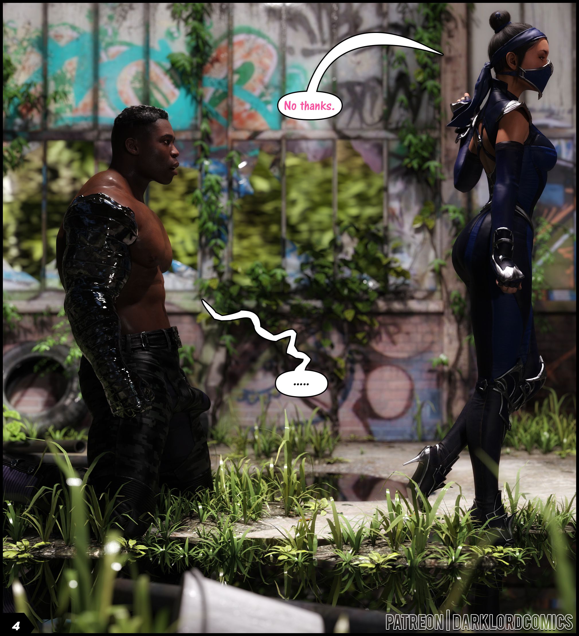 Kitana VS Jax (Mortal Kombat) [Darklord] 1 . Kitana VS Jax - Chapter 1 (Mortal Kombat) [Darklord] – page 4