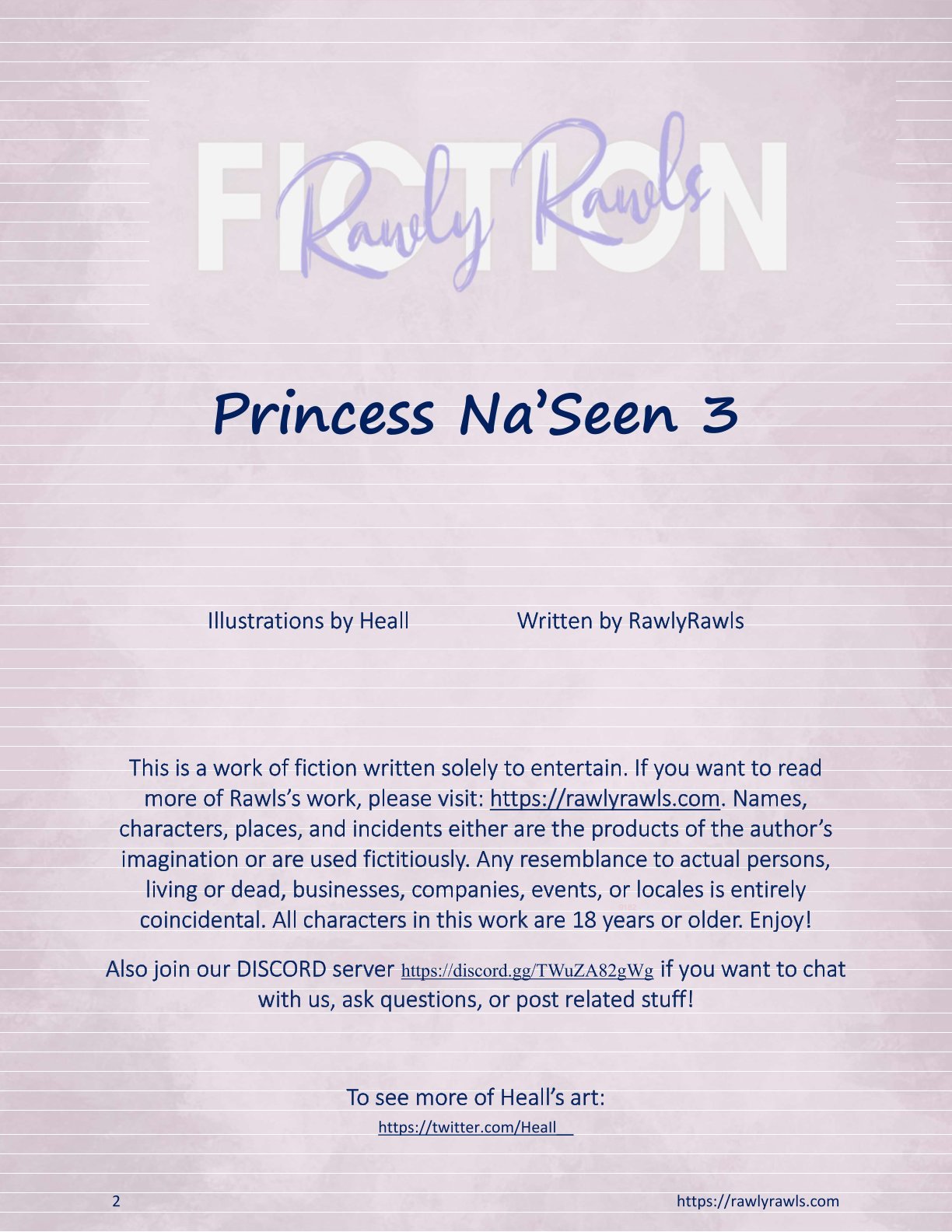Princess Na’Seen [RawlyRawls , Heall] 3 . Princess Na'Seen - Chapter 3 [RawlyRawls , Heall] – page 2