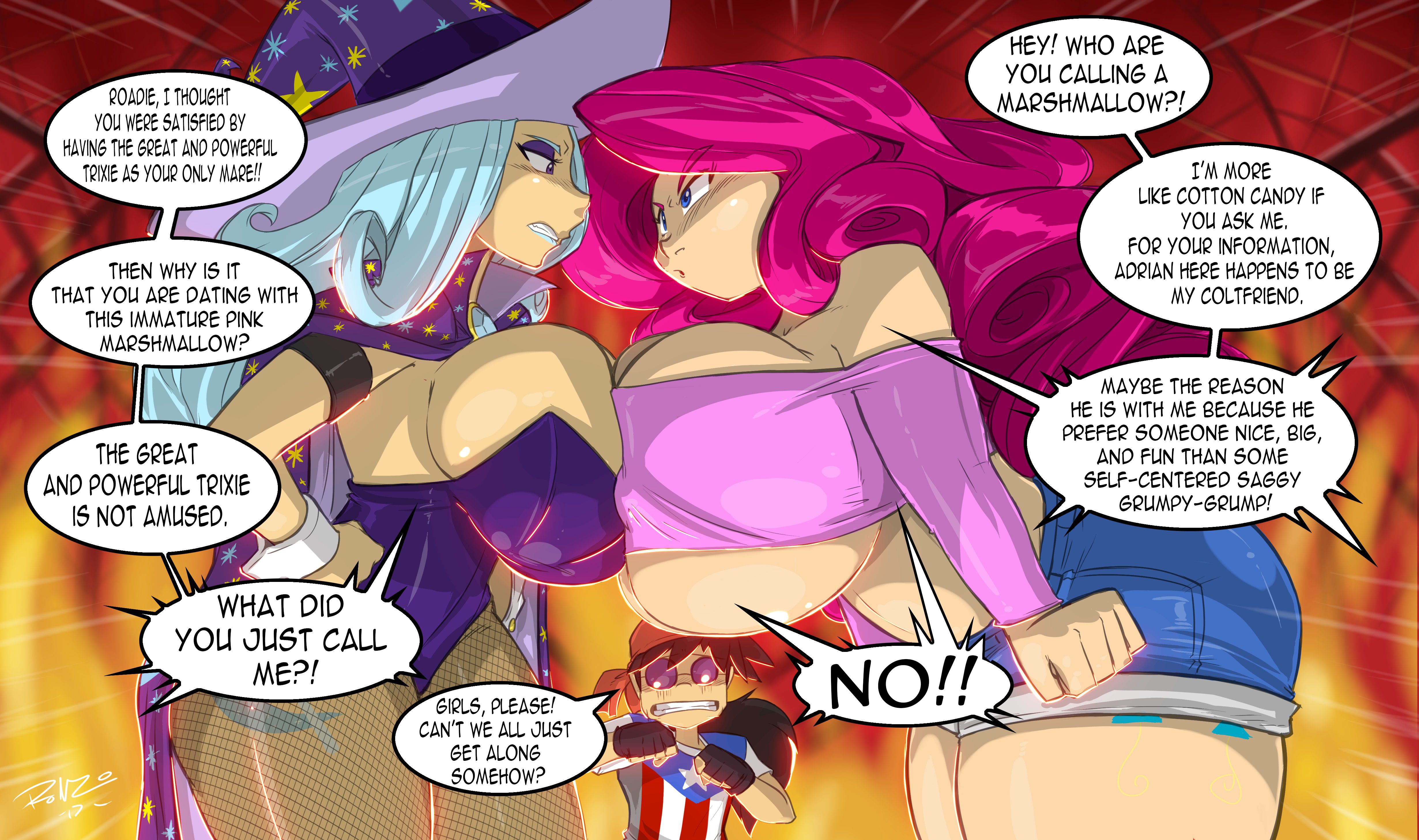 Trixie vs Pinkie Pie (My Little Pony – Friendship Is Magic) [Shonuff44] 0 . Extras – page 17