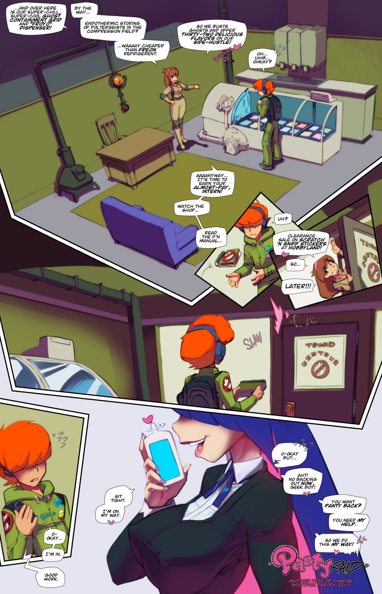 Haunted Pussy! (Various) [Fred Perry] 2 . Panty Raid - Chapter 2 [Fred Perry] – page 1