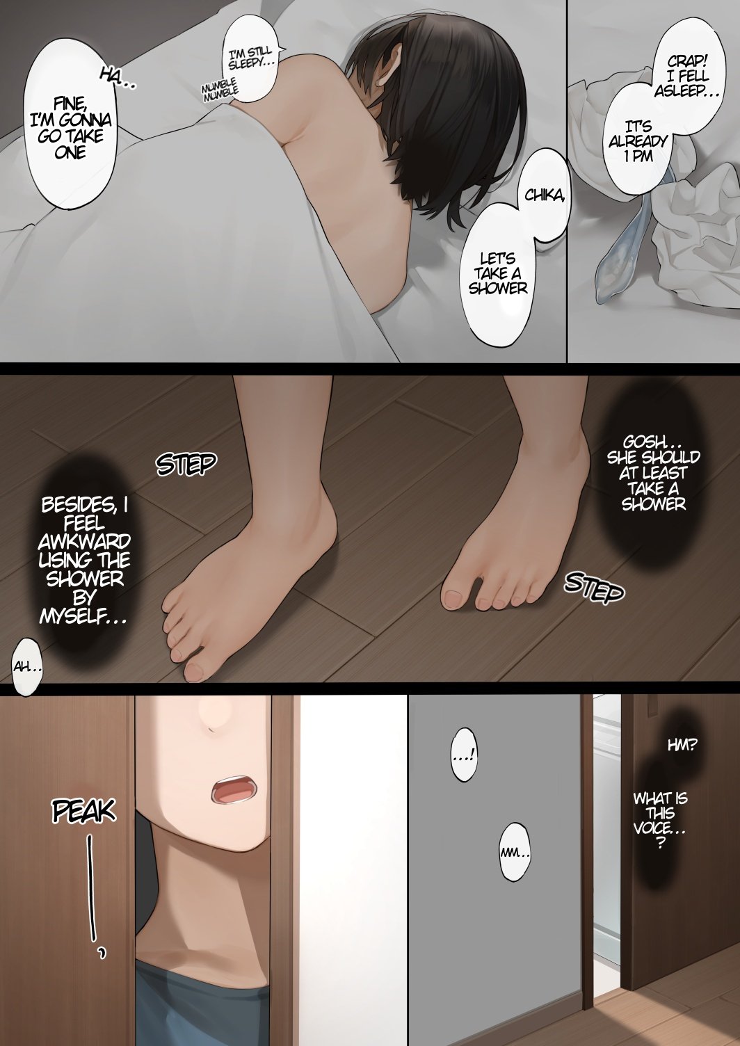 The Neighborhood Housewife [Sakura no Tomoru Hi e] 1 . The Neighborhood Housewife - Chapter 1 [Sakura no Tomoru Hi e] – page 4