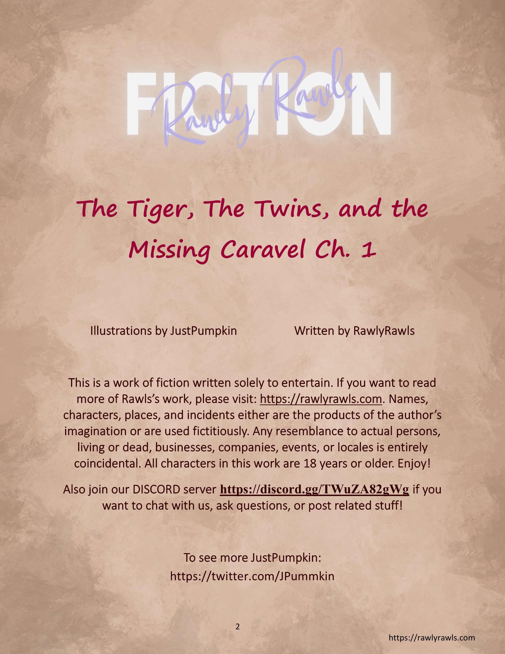 The Tiger, the Twins and the Missing Caravel [RawlyRawls , JustPumpkin] 1 . The Tiger, the Twins and the Missing Caravel - Chapter 1 [RawlyRawls , JustPumpkin] – page 2