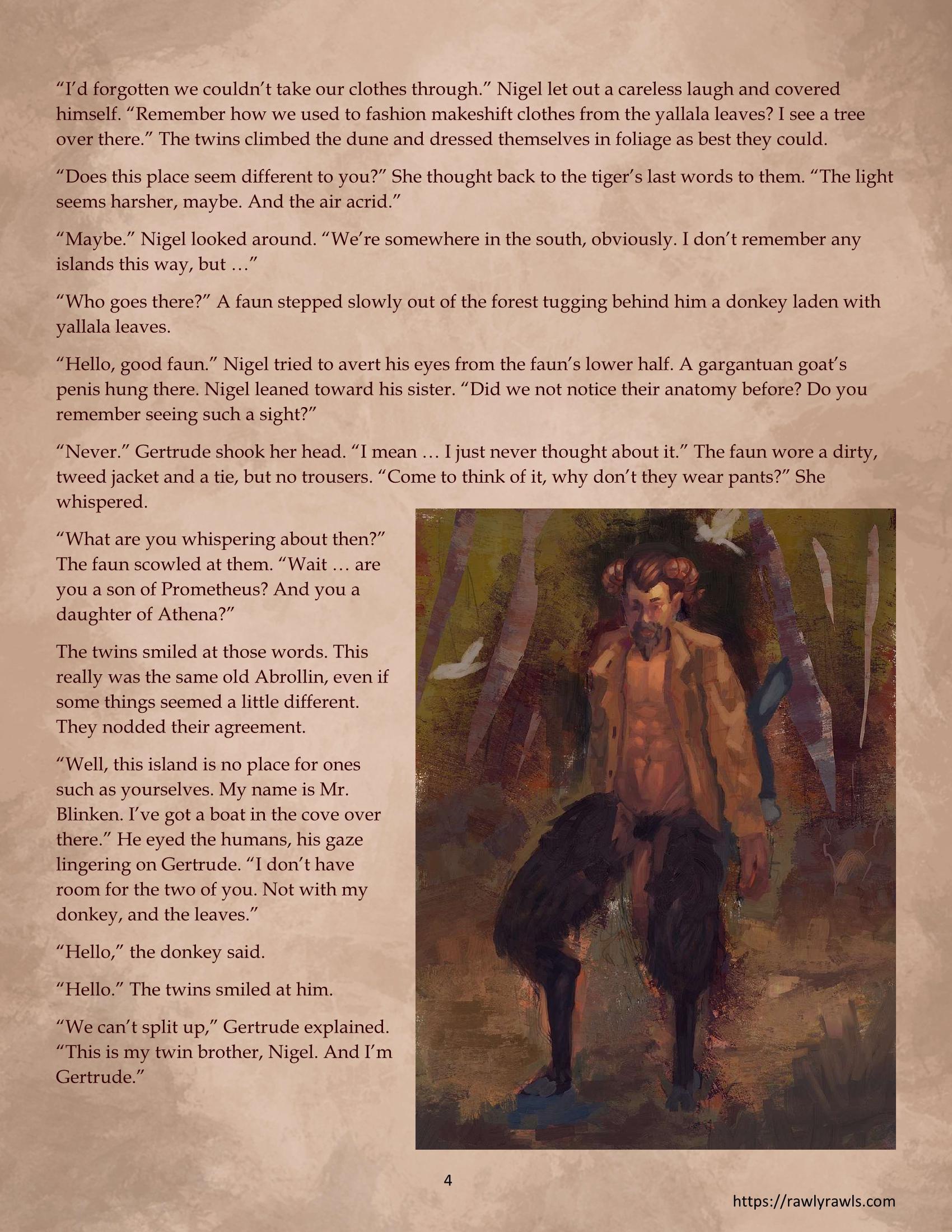 The Tiger, the Twins and the Missing Caravel [RawlyRawls , JustPumpkin] 1 . The Tiger, the Twins and the Missing Caravel - Chapter 1 [RawlyRawls , JustPumpkin] – page 4