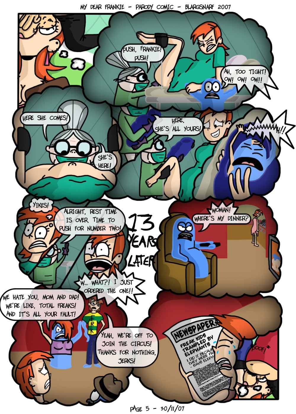 My Dear Frankie (Foster’s Home For Imaginary Friends) [Blargsnarf] 1 . My Dear Frankie - Chapter 1 (Foster's Home For Imaginary Friends) [Blargsnarf] – page 5