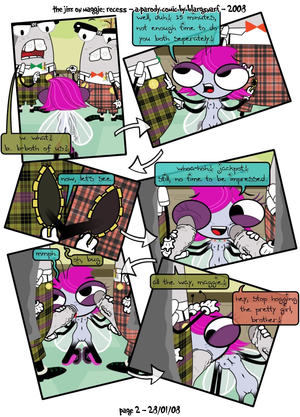 The Jizz on Maggie: Recess (The Buzz on Maggie) [Blargsnarf] 1 . The Jizz on Maggie: Recess - Chapter 1 (The Buzz on Maggie) [Blargsnarf] – page 2