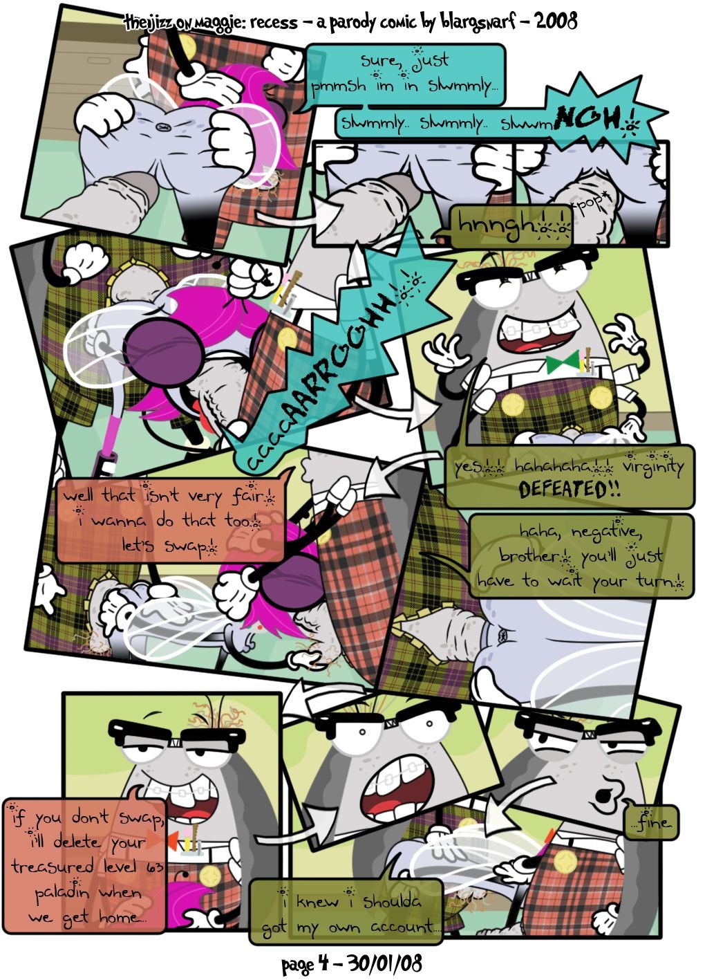 The Jizz on Maggie: Recess (The Buzz on Maggie) [Blargsnarf] 1 . The Jizz on Maggie: Recess - Chapter 1 (The Buzz on Maggie) [Blargsnarf] – page 4