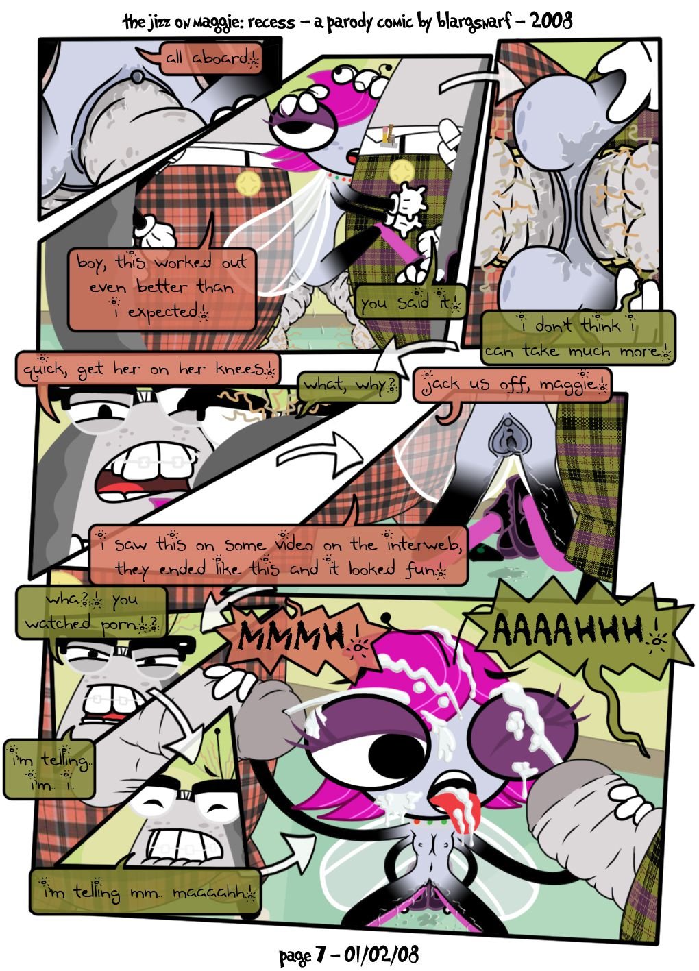 The Jizz on Maggie: Recess (The Buzz on Maggie) [Blargsnarf] 1 . The Jizz on Maggie: Recess - Chapter 1 (The Buzz on Maggie) [Blargsnarf] – page 7