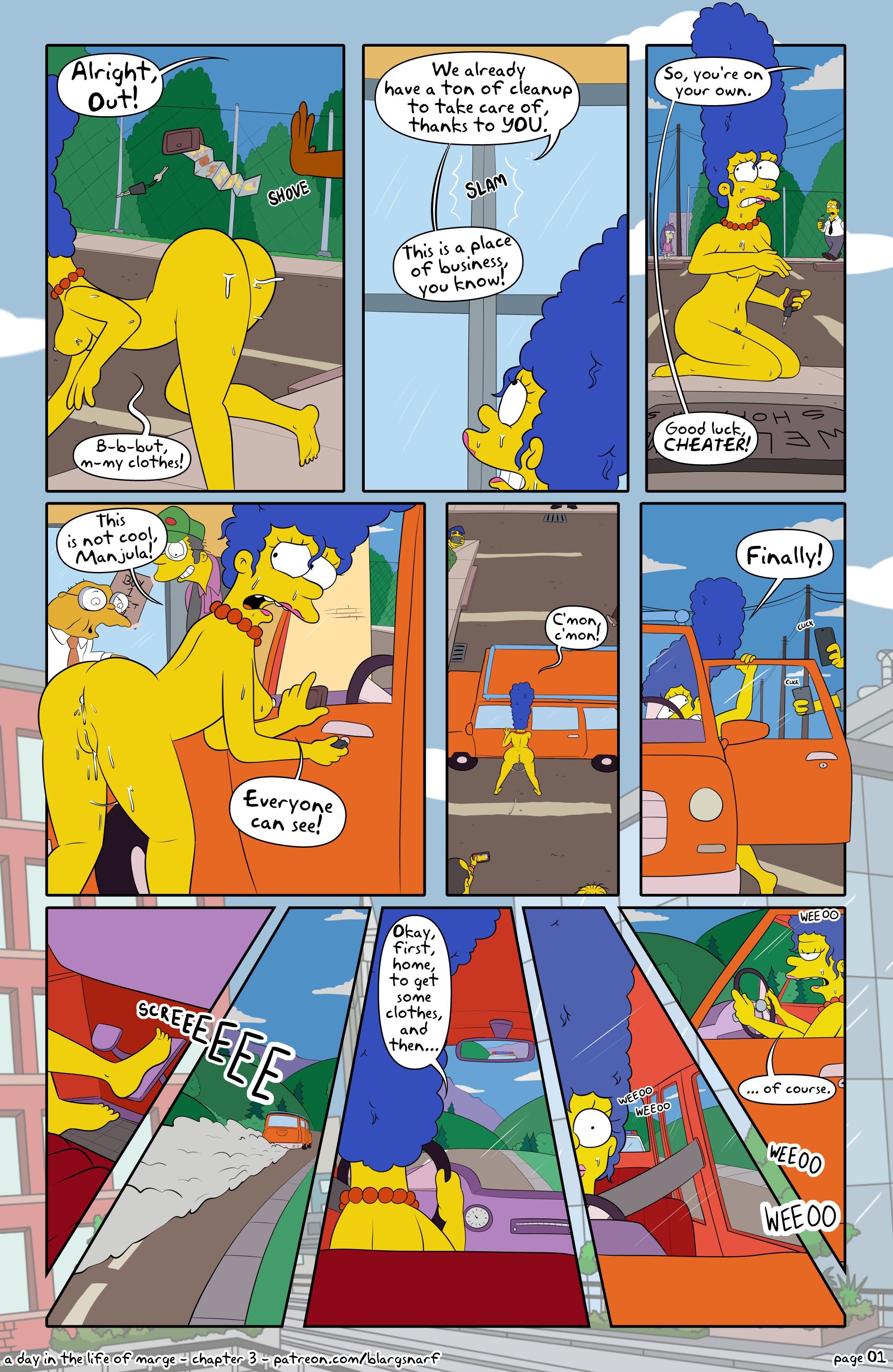 A Day in the Life of Marge (The Simpsons) [Blargsnarf] 3 . A Day in the Life of Marge - [ZOO]Chapter 3 (The Simpsons) [Blargsnarf] – page 1
