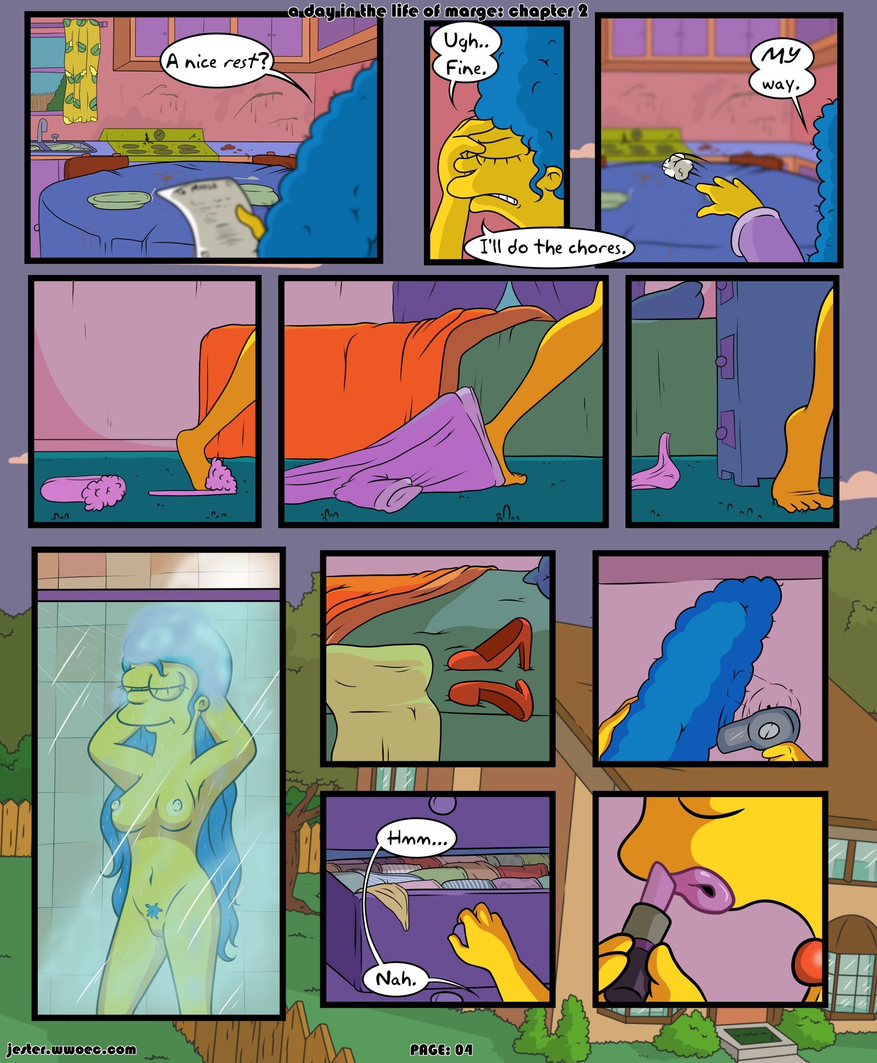 A Day in the Life of Marge (The Simpsons) [Blargsnarf] 2 . A Day in the Life of Marge - Chapter 2 (The Simpsons) [Blargsnarf] – page 4