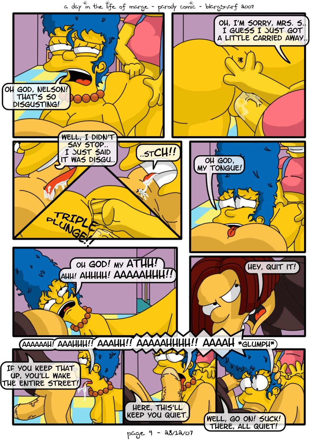 A Day in the Life of Marge (The Simpsons) [Blargsnarf] 1 . A Day in the Life of Marge - Chapter 1 (The Simpsons) [Blargsnarf] – page 10