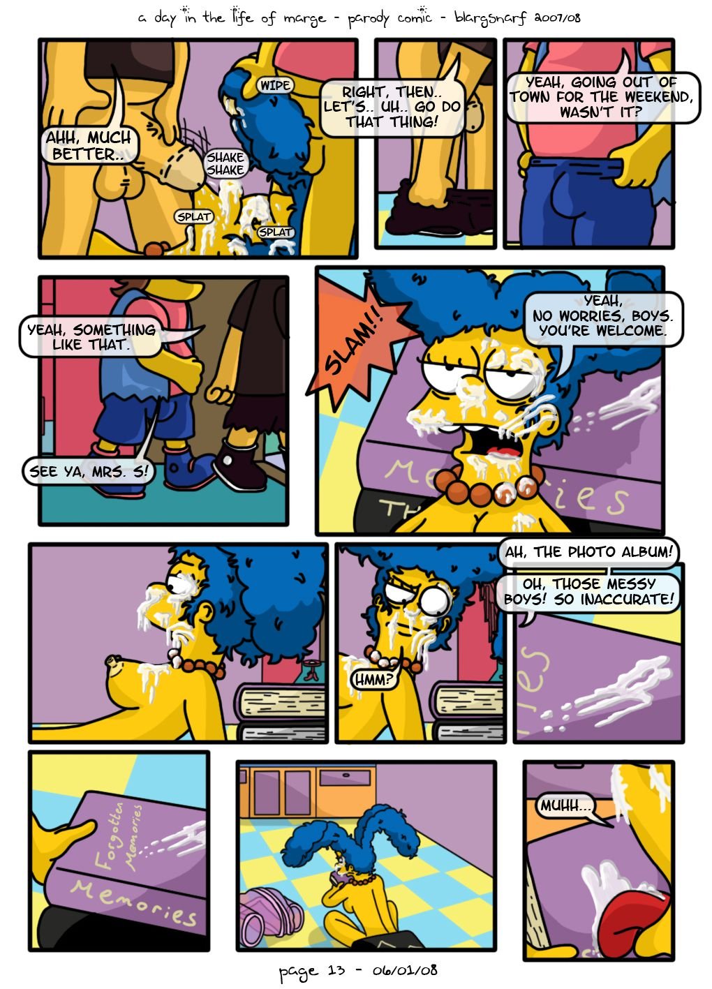 A Day in the Life of Marge (The Simpsons) [Blargsnarf] 1 . A Day in the Life of Marge - Chapter 1 (The Simpsons) [Blargsnarf] – page 14