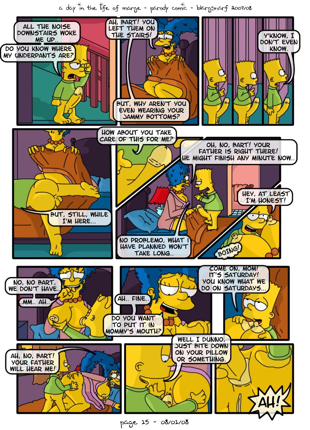 A Day in the Life of Marge (The Simpsons) [Blargsnarf] 1 . A Day in the Life of Marge - Chapter 1 (The Simpsons) [Blargsnarf] – page 16