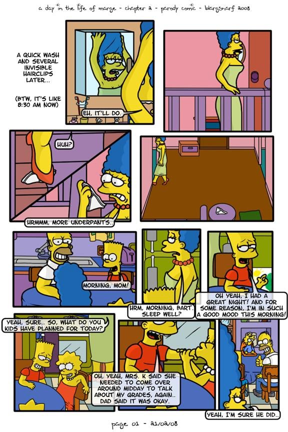 A Day in the Life of Marge (The Simpsons) [Blargsnarf] 1 . A Day in the Life of Marge - Chapter 1 (The Simpsons) [Blargsnarf] – page 23