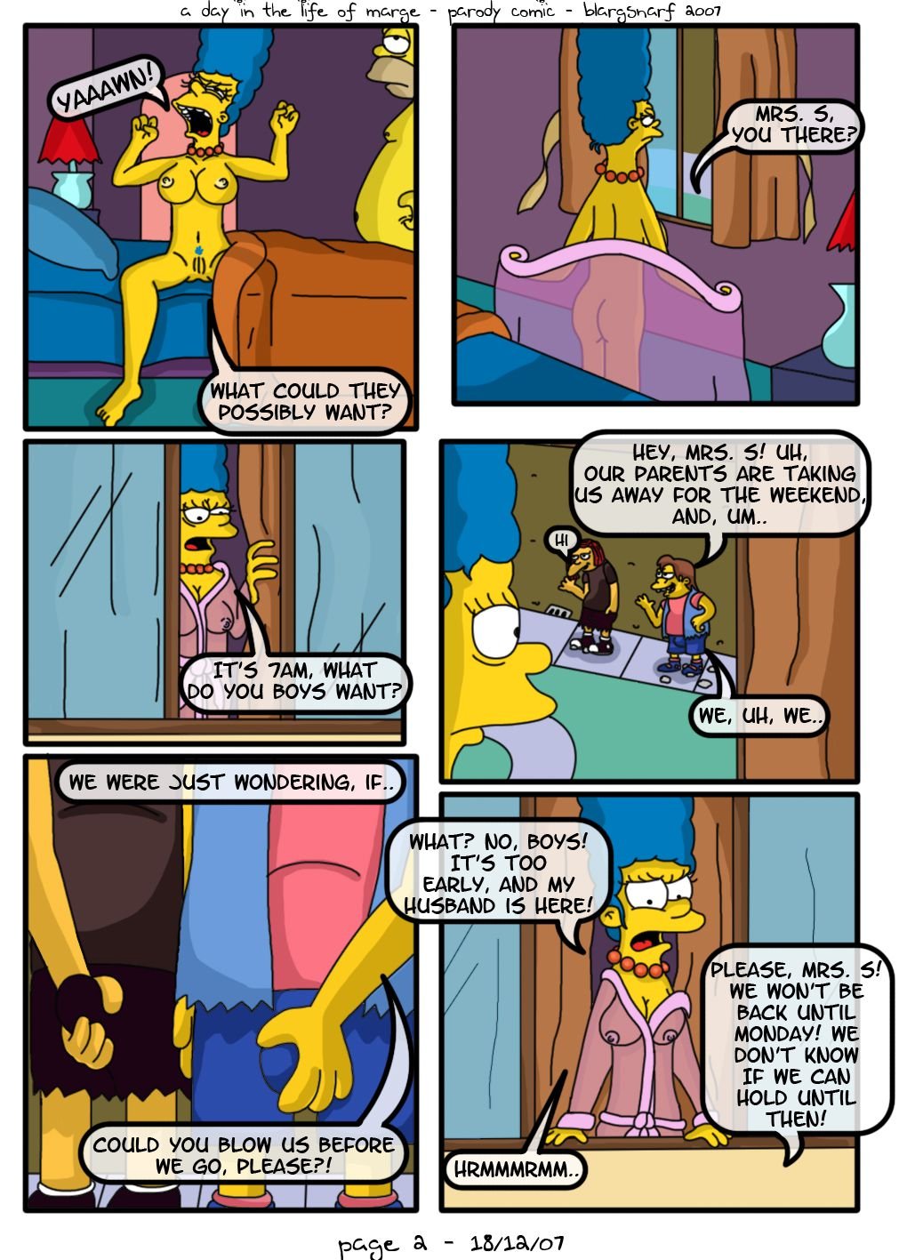 A Day in the Life of Marge (The Simpsons) [Blargsnarf] 1 . A Day in the Life of Marge - Chapter 1 (The Simpsons) [Blargsnarf] – page 3