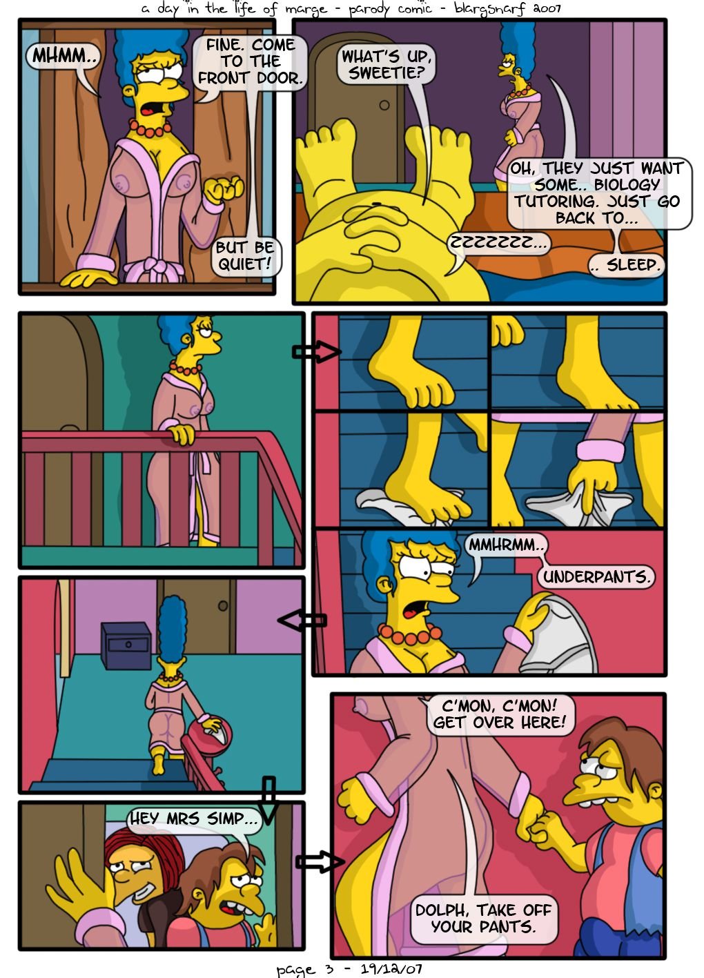 A Day in the Life of Marge (The Simpsons) [Blargsnarf] 1 . A Day in the Life of Marge - Chapter 1 (The Simpsons) [Blargsnarf] – page 4