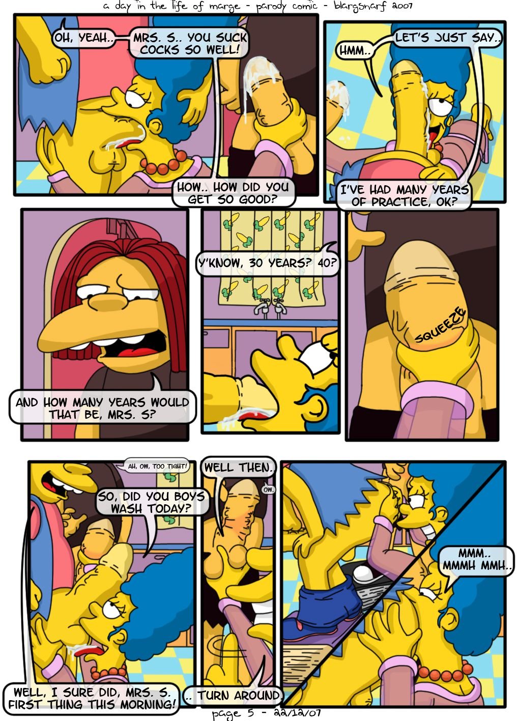 A Day in the Life of Marge (The Simpsons) [Blargsnarf] 1 . A Day in the Life of Marge - Chapter 1 (The Simpsons) [Blargsnarf] – page 6