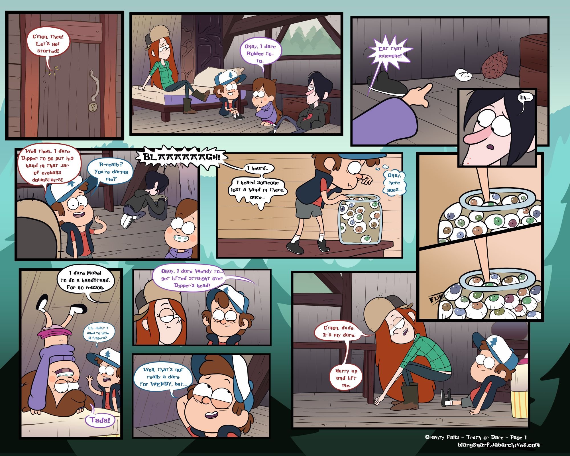 Truth Or Dare (Gravity Falls) [Blargsnarf] 1 . Truth Or Dare - Chapter 1 (Gravity Falls) [Blargsnarf] – page 2