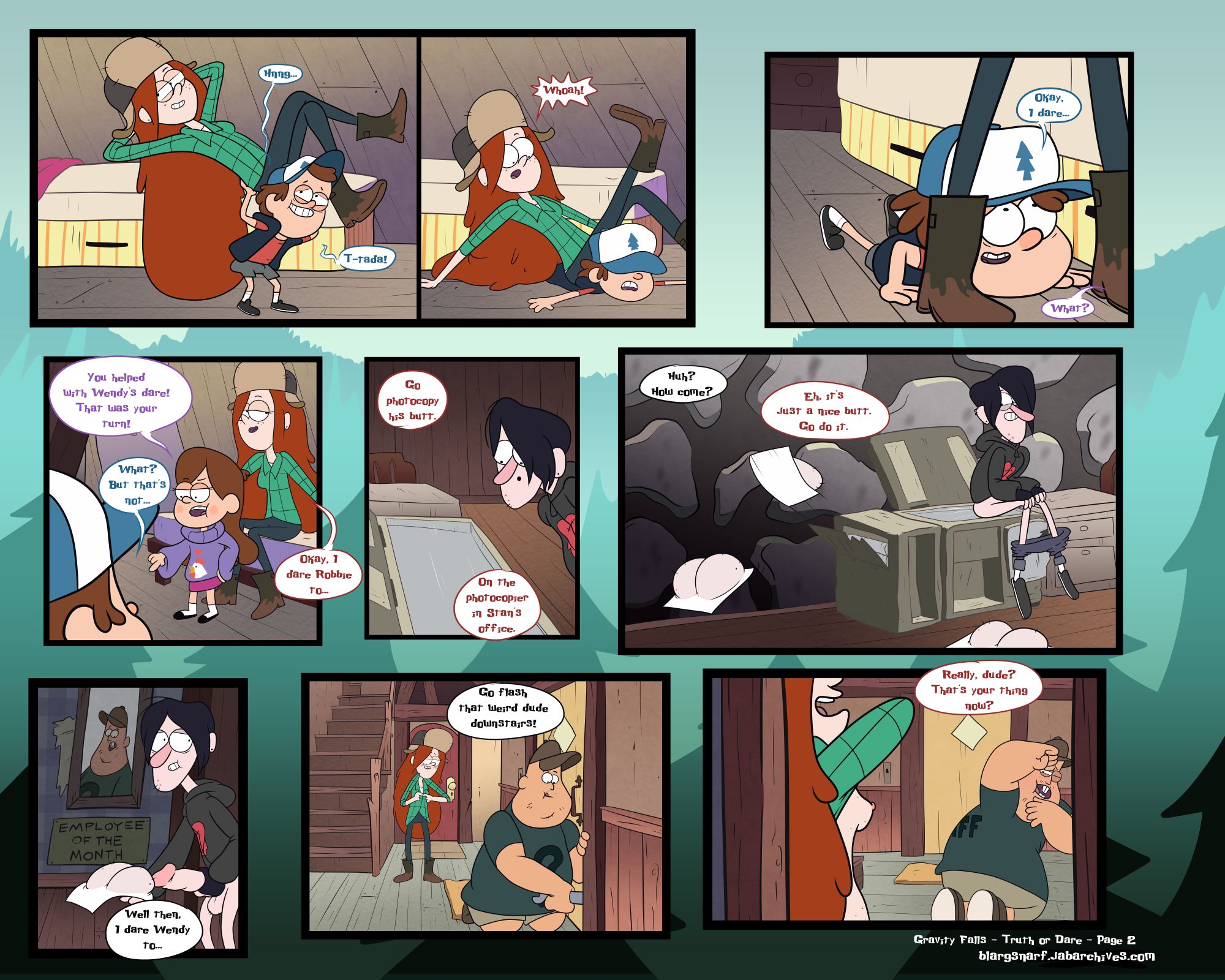 Truth Or Dare (Gravity Falls) [Blargsnarf] 1 . Truth Or Dare - Chapter 1 (Gravity Falls) [Blargsnarf] – page 3