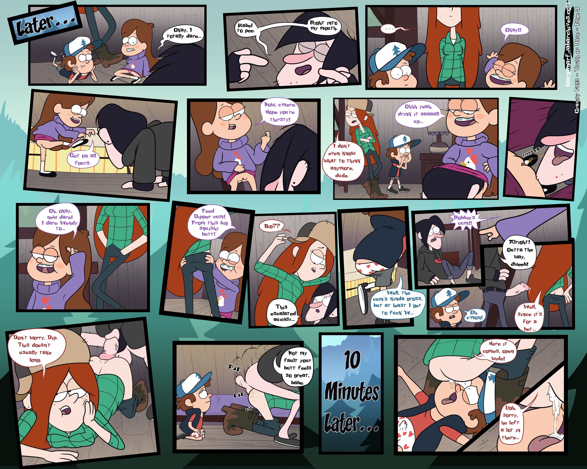 Truth Or Dare (Gravity Falls) [Blargsnarf] 1 . Truth Or Dare - Chapter 1 (Gravity Falls) [Blargsnarf] – page 4