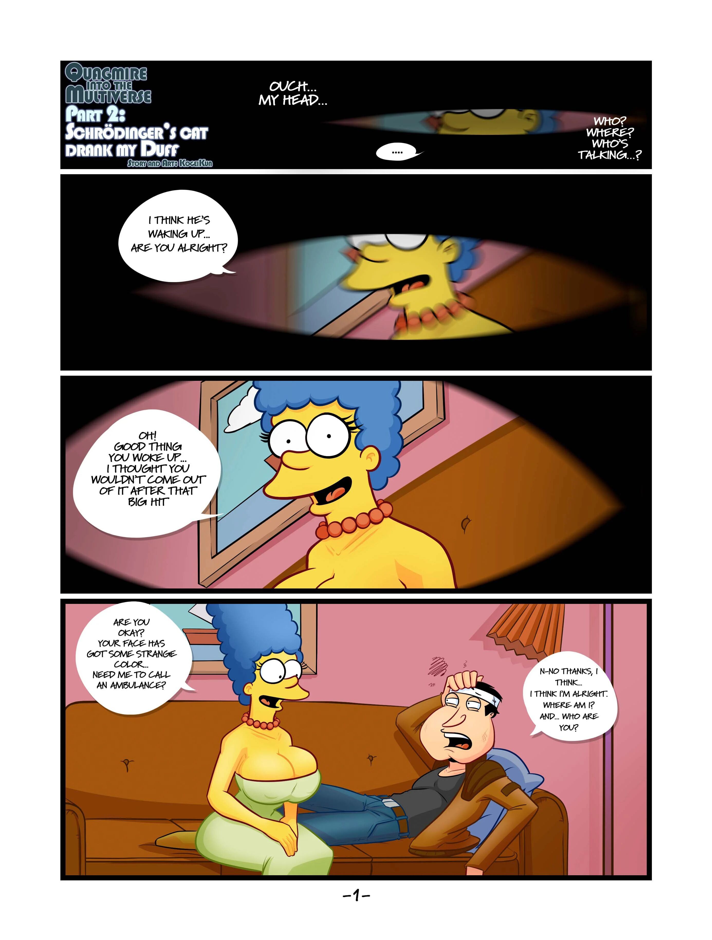 Quagmire – Into The Multiverse (Various) [KogeiKun] 2 . Quagmire - Into The Multiverse - Chapter 2 (Family Guy, The Simpsons) [KogeiKun] – page 1