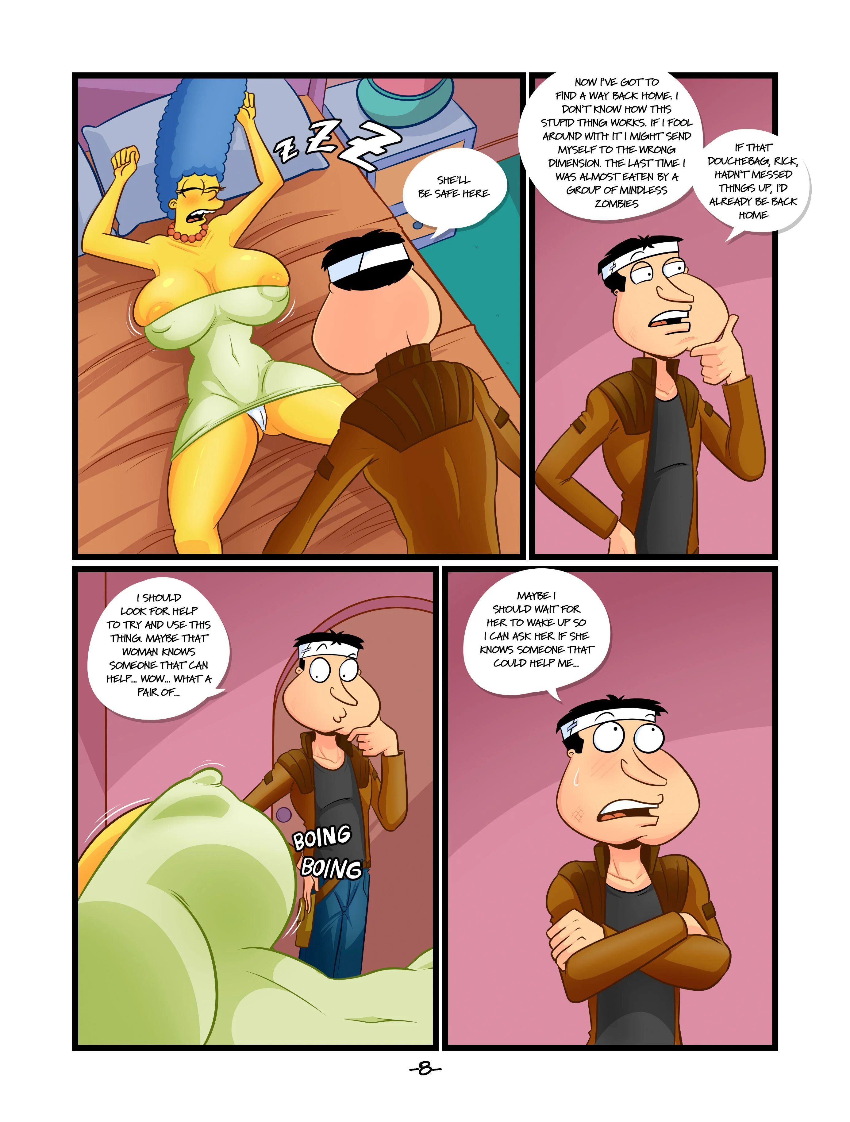 Quagmire – Into The Multiverse (Various) [KogeiKun] 2 . Quagmire - Into The Multiverse - Chapter 2 (Family Guy, The Simpsons) [KogeiKun] – page 8
