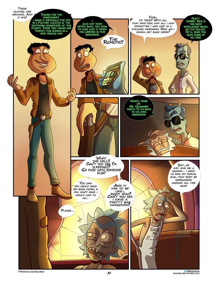 Quagmire – Into The Multiverse (Various) [KogeiKun] 1 . Quagmire - Into The Multiverse - Chapter 1 (Family Guy, Rick & Morty) [KogeiKun] – page 31