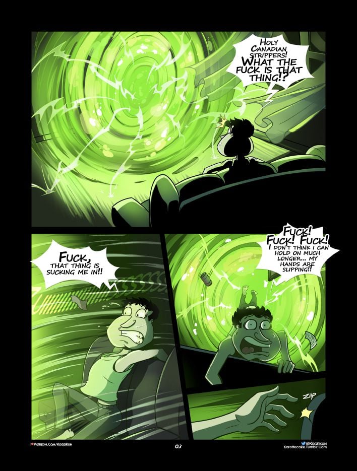 Quagmire – Into The Multiverse (Various) [KogeiKun] 1 . Quagmire - Into The Multiverse - Chapter 1 (Family Guy, Rick & Morty) [KogeiKun] – page 4