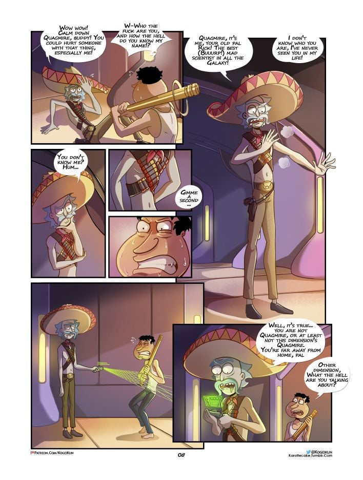 Quagmire – Into The Multiverse (Various) [KogeiKun] 1 . Quagmire - Into The Multiverse - Chapter 1 (Family Guy, Rick & Morty) [KogeiKun] – page 9