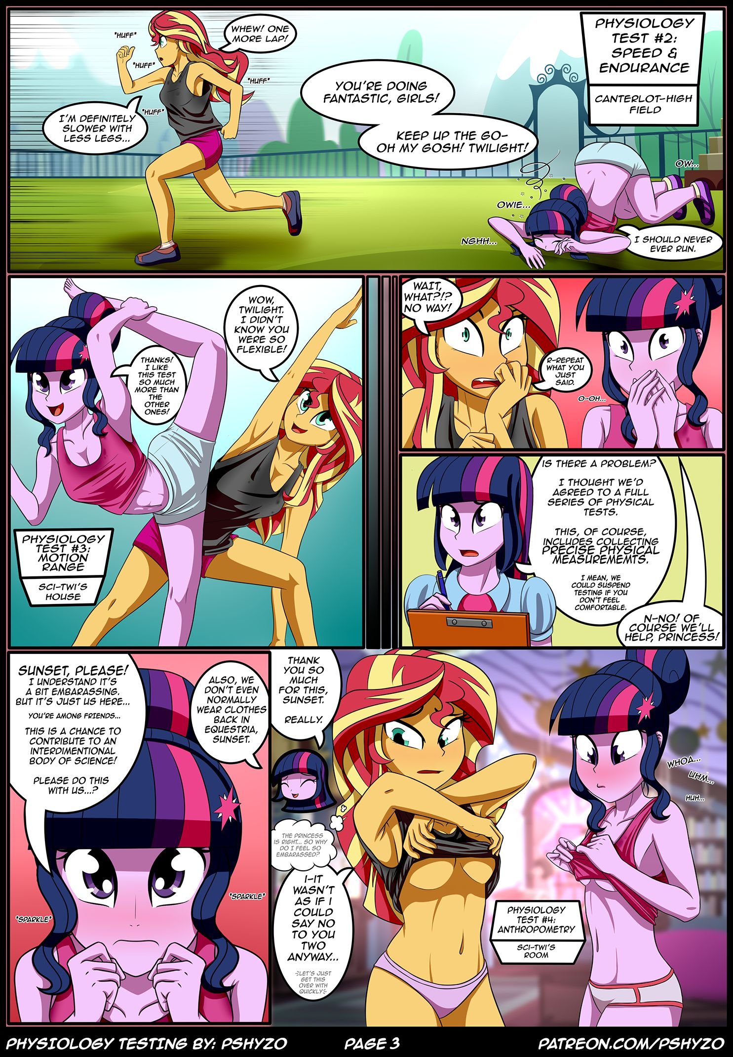 Physiology Testing (My Little Pony – Equestria Girls) [Pshyzo] 1 . Physiology Testing - Chapter 1 (My Little Pony - Equestria Girls) [Pshyzo] – page 4