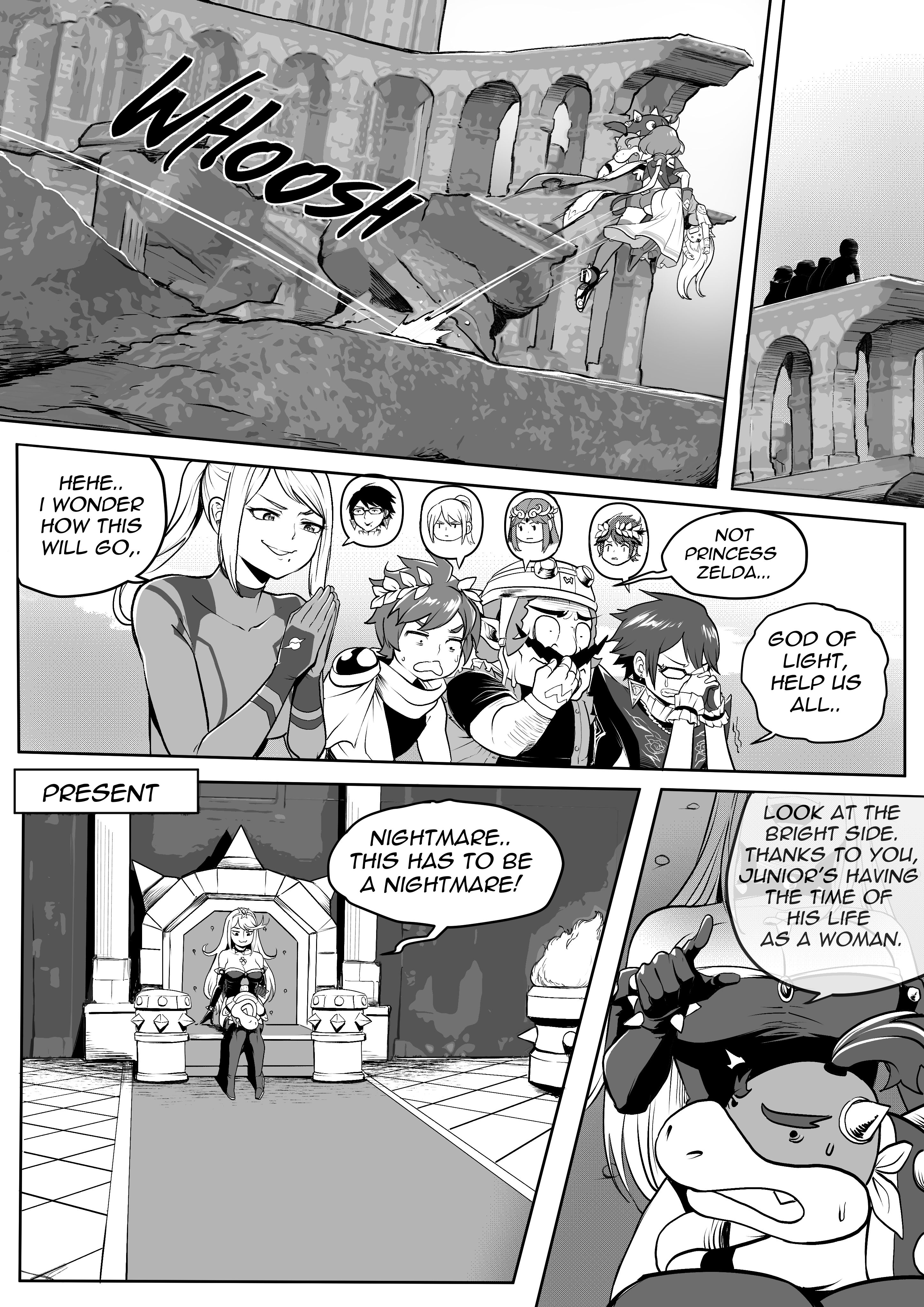 Bayonetta’s Night Out (Smash Bros) [TSFSingularity] 5 . Switch Time! - Chapter 4 (Smash Bros) [TSFSingularity] – page 6