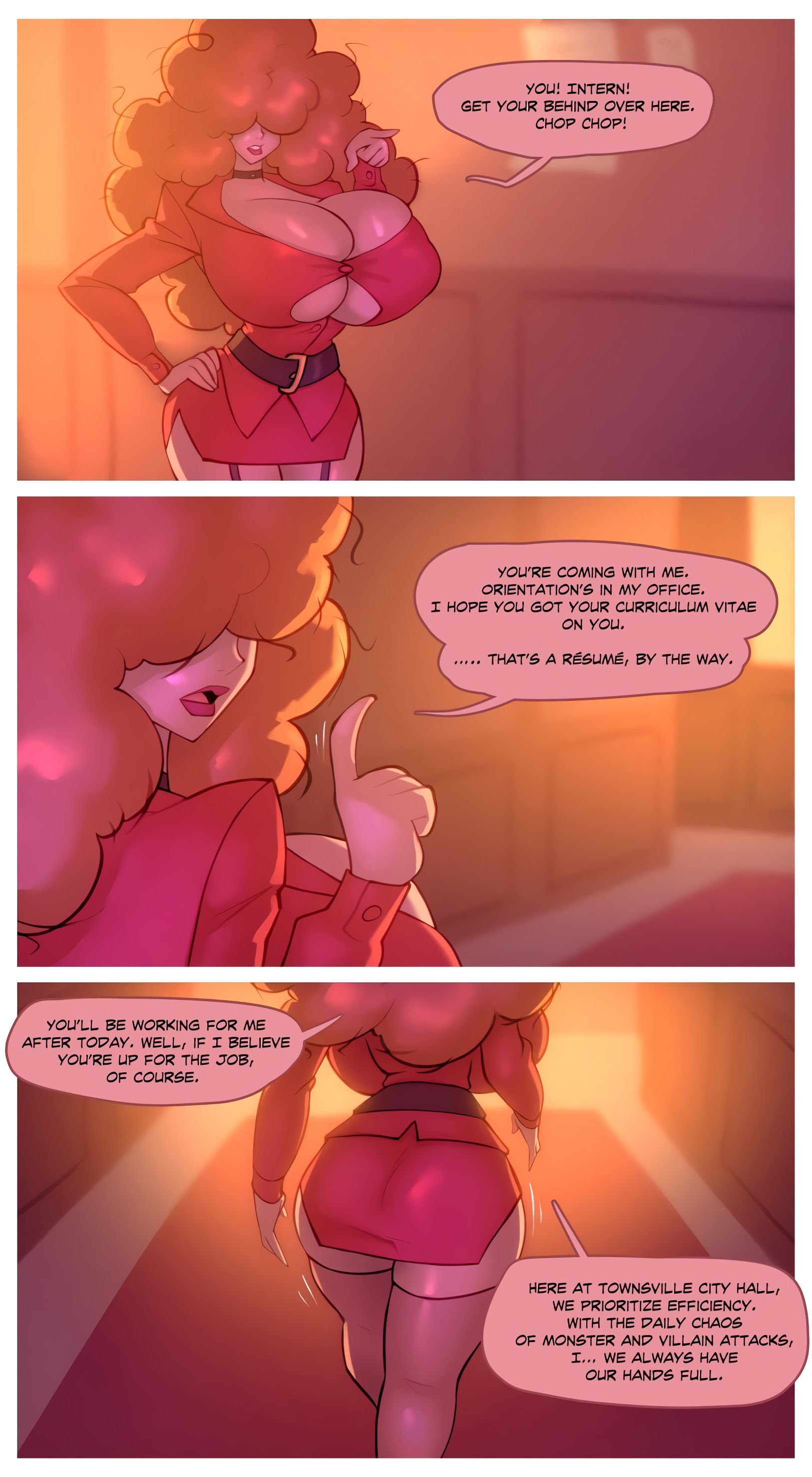 Miss B’s Stress Relief!! (The Powerpuff Girls) [BigDad] 1 . Miss B's Stress Relief!! - Chapter 1 (The Powerpuff Girls) [BigDad] – page 2