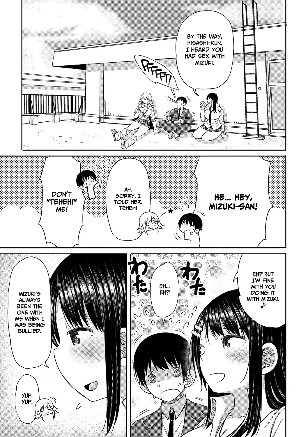When I entered a co-ed school this year, I was the only guy – page 58