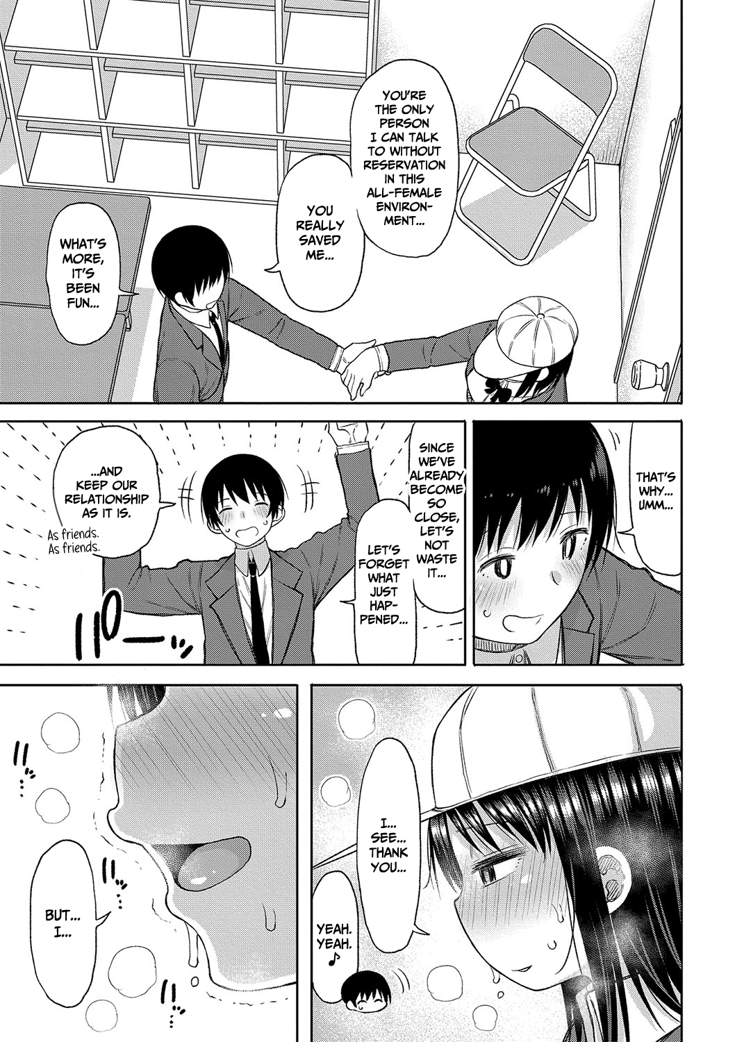 When I entered a co-ed school this year, I was the only guy – page 70