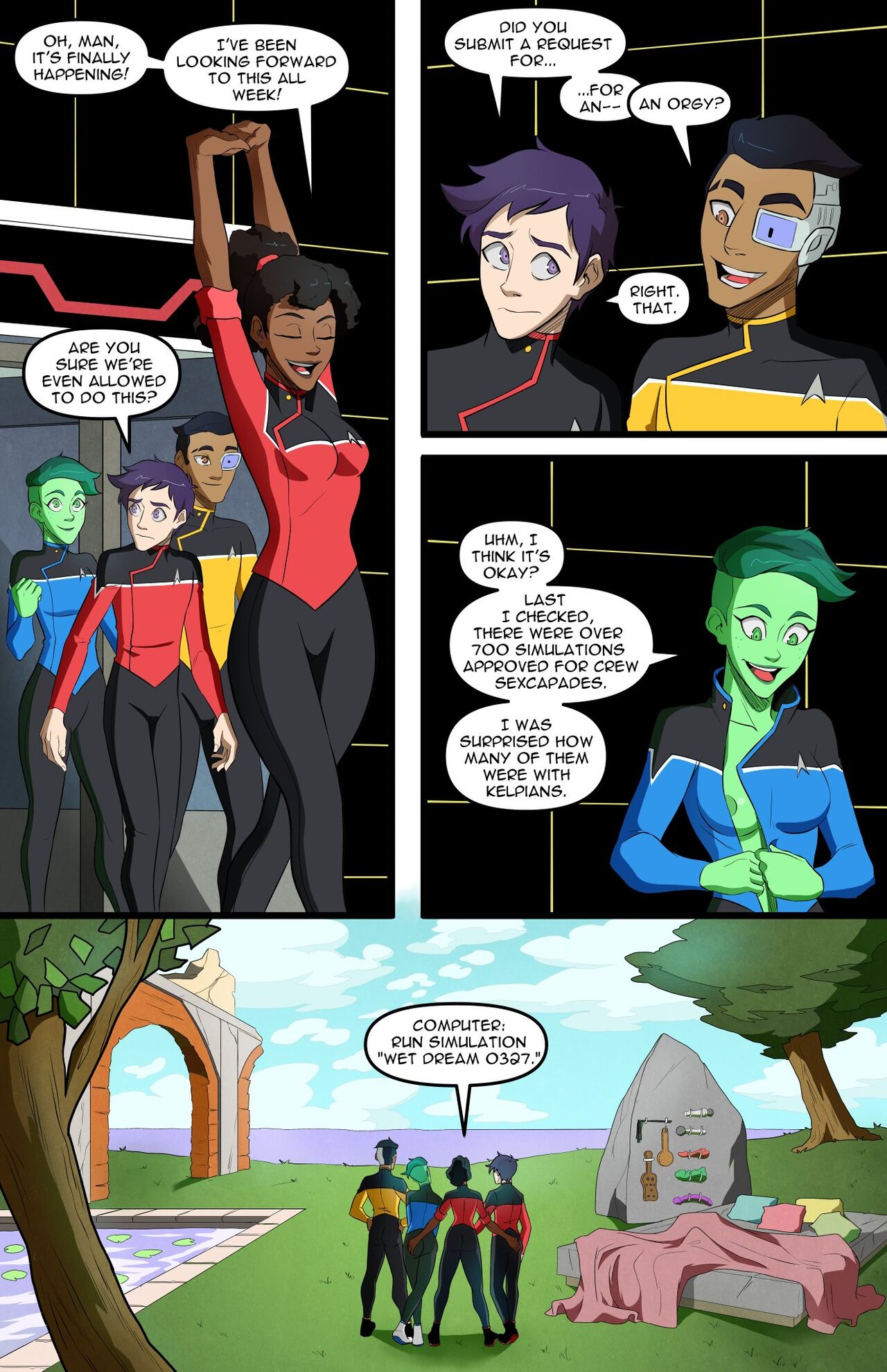 Orgy Simulation (Star Trek: Lower Decks) [Swain Art] 1 . Orgy Simulation - Chapter 1 (Star Trek: Lower Decks) [Swain Art] – page 2
