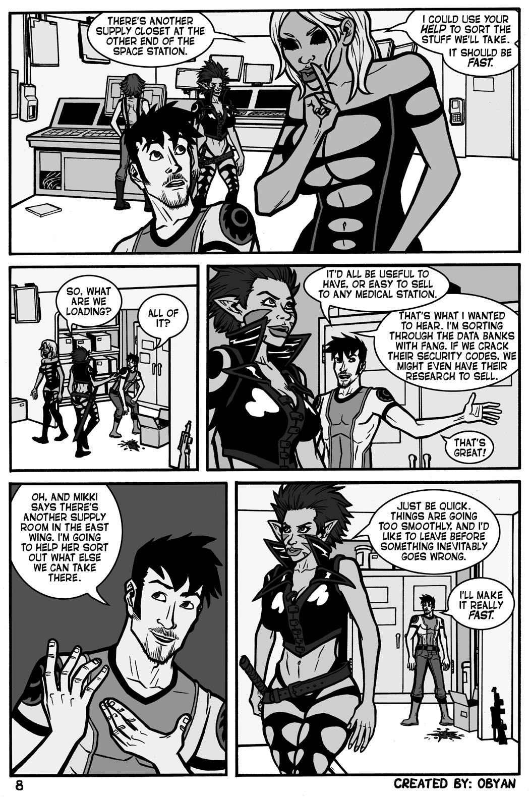 Black Comet Pirates [Obyan] 2 . Black Comet Pirates - Up In Smoke - Chapter 2 [Obyan] – page 8