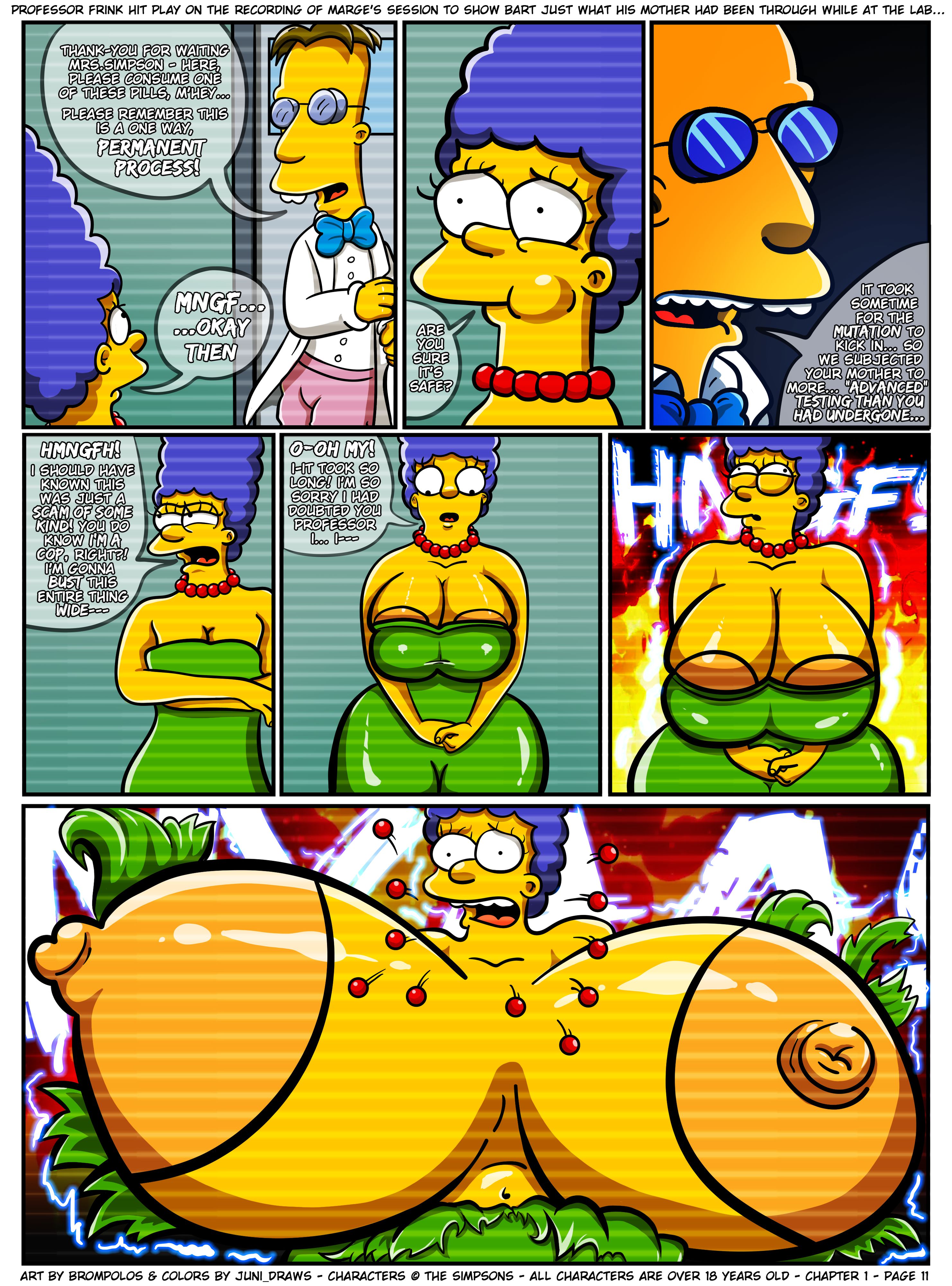 The Sexensteins (The Simpsons) [Brompolos] 1 . The Sexensteins - Chapter 1 (The Simpsons) [Brompolos] – page 12