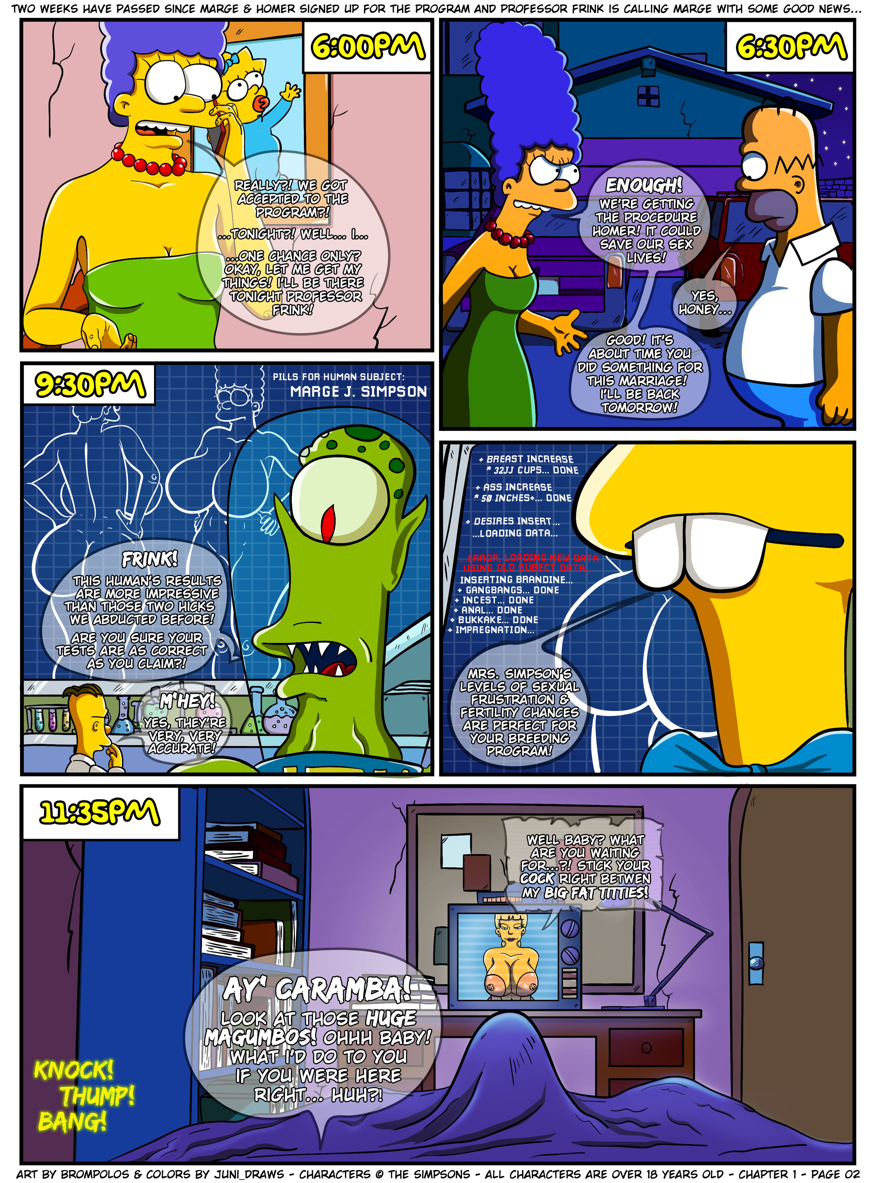 The Sexensteins (The Simpsons) [Brompolos] 1 . The Sexensteins - Chapter 1 (The Simpsons) [Brompolos] – page 3