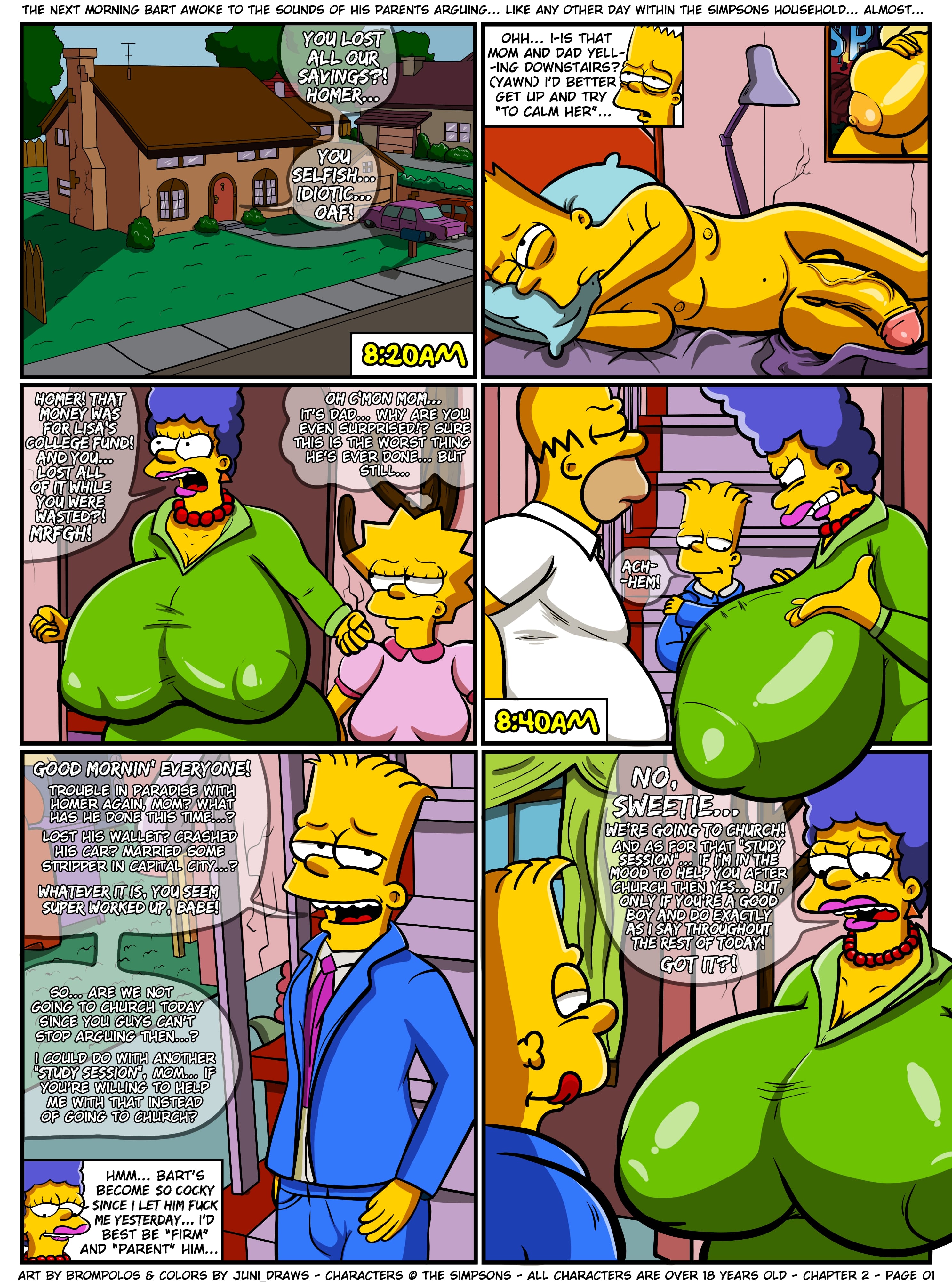 The Sexensteins (The Simpsons) [Brompolos] 2 . The Sexensteins - Chapter 2 (The Simpsons) [Brompolos] – page 3