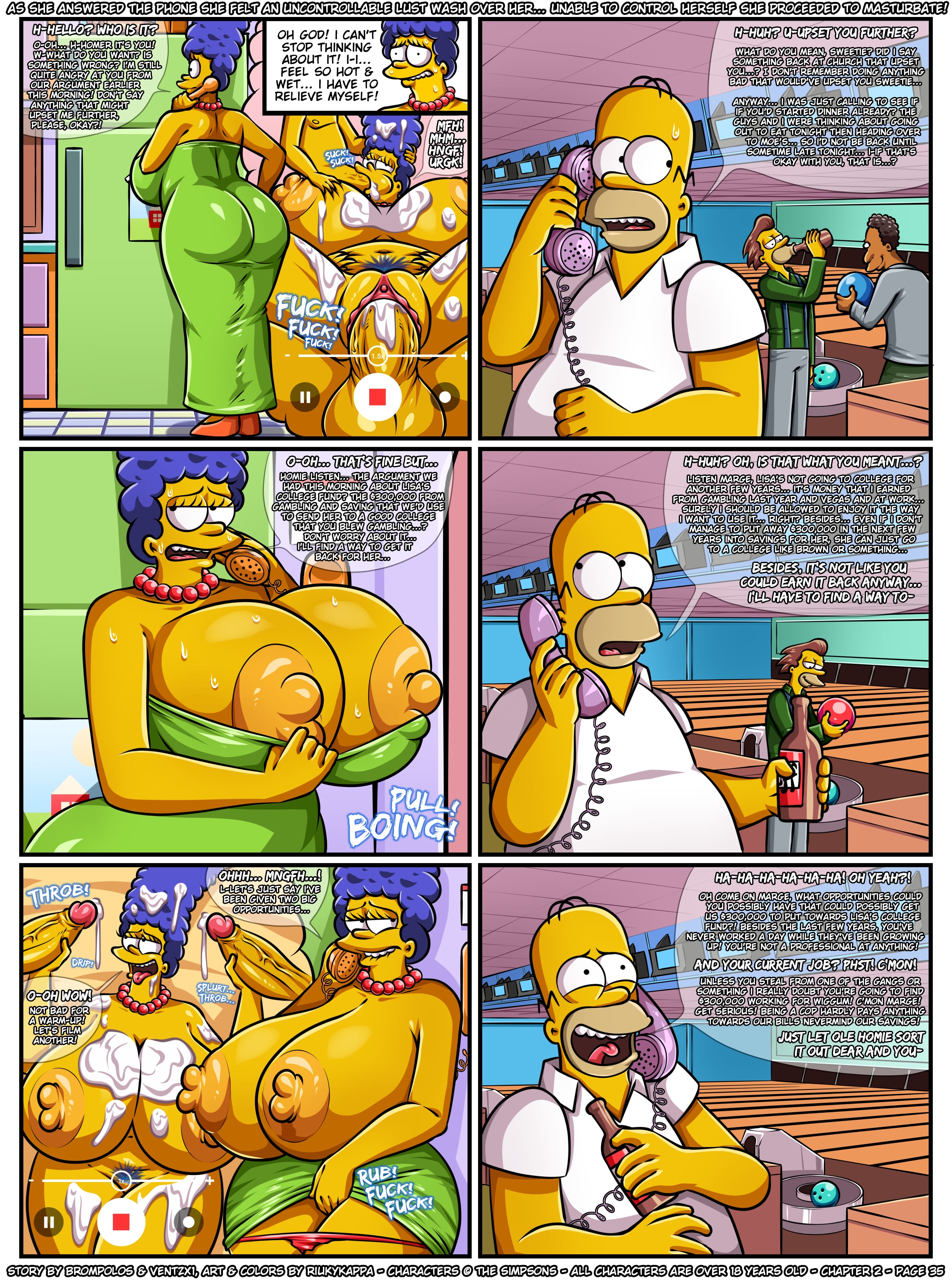 The Sexensteins (The Simpsons) [Brompolos] 2 . The Sexensteins - Chapter 2 (The Simpsons) [Brompolos] – page 37
